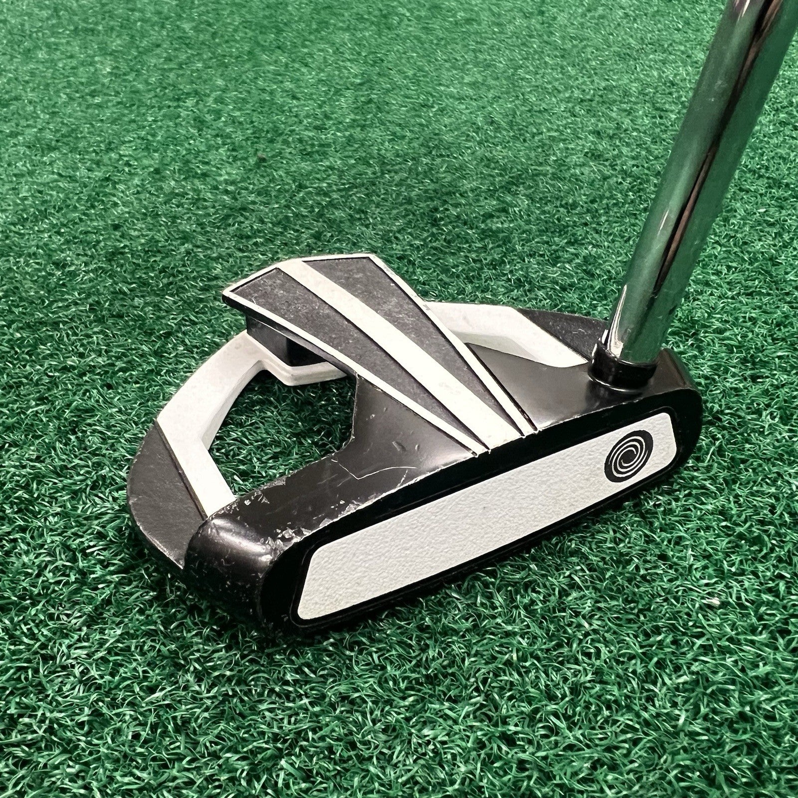 Odyssey White Ice DART Mallet Putter Right Hand 34" w/Head Cover/Weights/Wrench