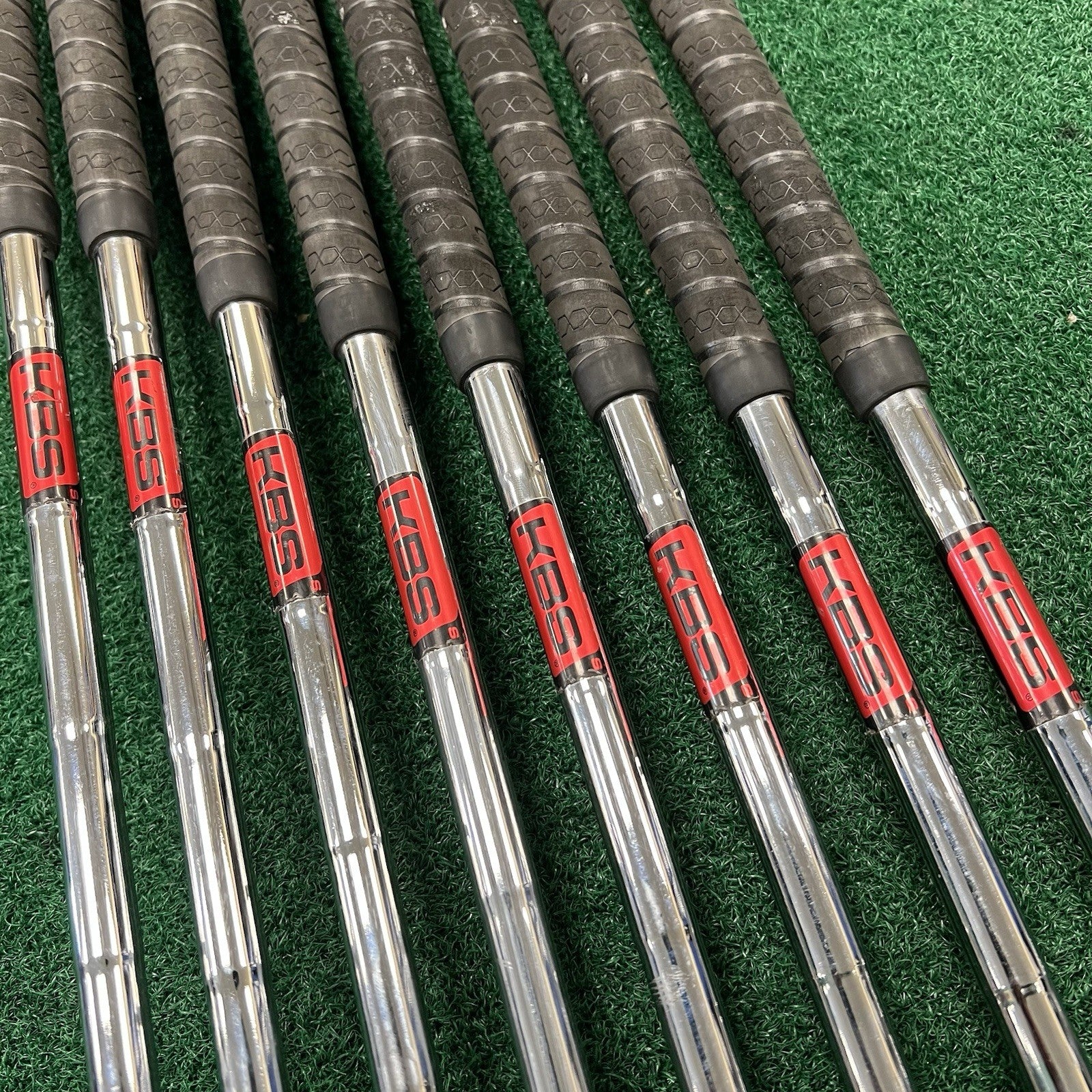 Adams Idea Black CB3 Forged Irons 4-PW+GW KBS Stiff Flex Steel +1/2" Length MRH