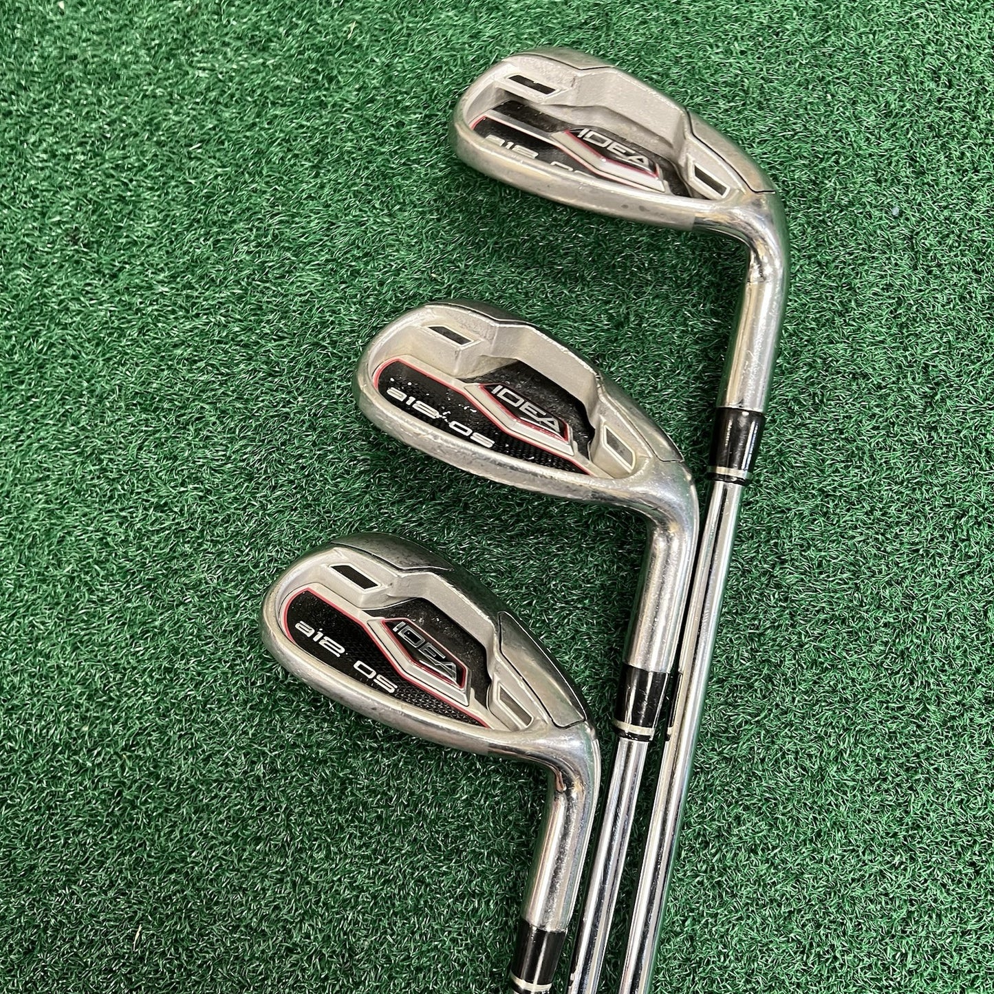 Adams Idea A12 OS Wedge Set GW-SW-LW Men's Right Hand Set of 3 Steel Shafts