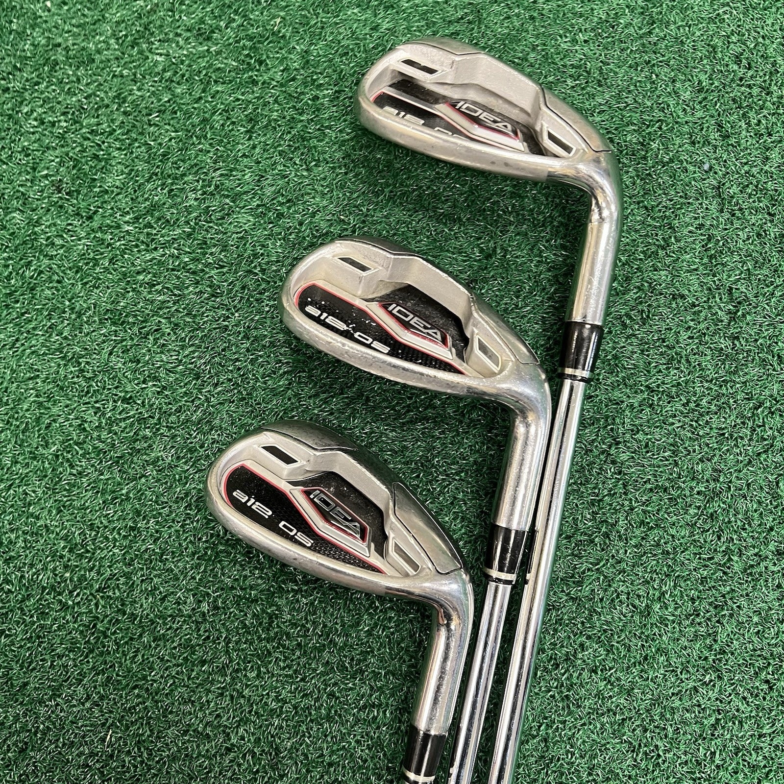 Adams Idea A12 OS Wedge Set GW-SW-LW Men's Right Hand Set of 3 Steel Shafts