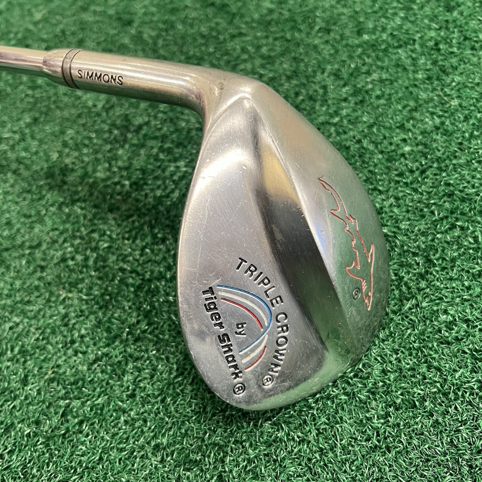 Tiger Shark by Simmons Triple Crown Sand Wedge OS Head LEFT HAND Steel Shaft