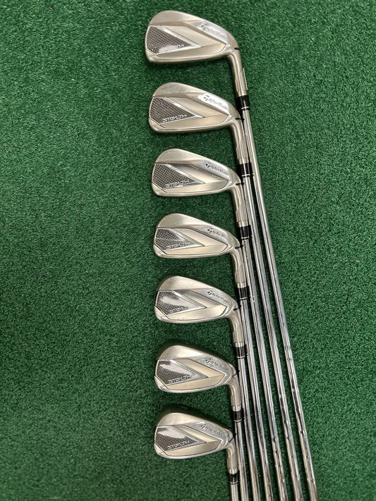 TaylorMade Stealth Iron Set 4-PW Regular Flex Steel KBS Max MT R85 Shafts MRH