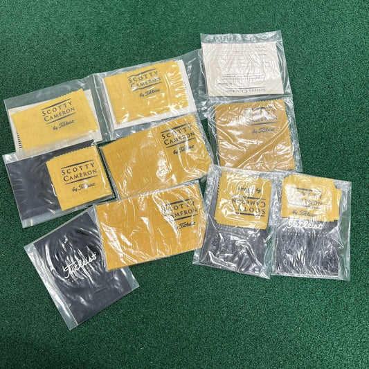 Lot of 9 Titleist Scotty Cameron/Titleist Putter Cleaner Oil Cloth BRAND NEW!