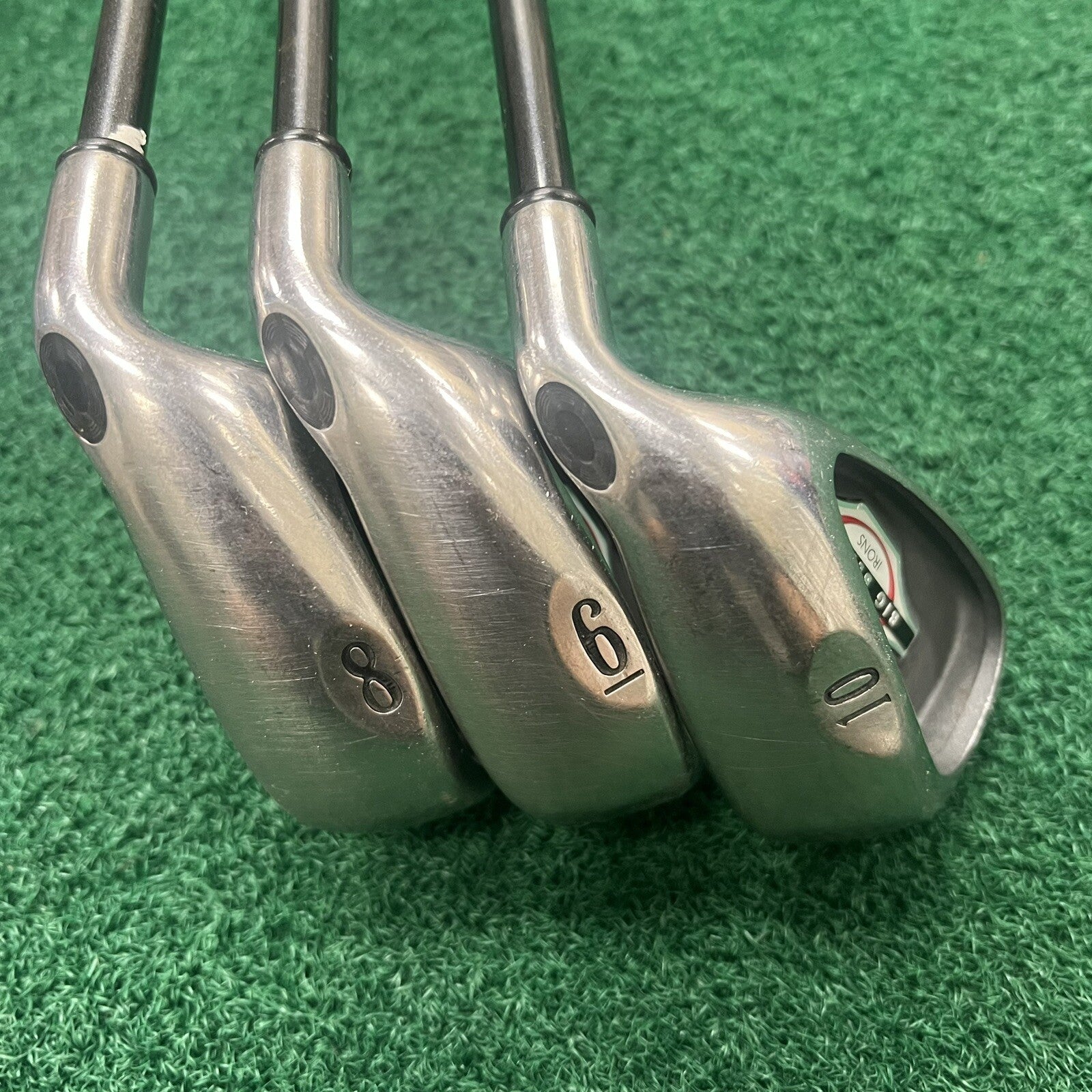 2002 Callaway Big Bertha 6-8-10 Irons Firm Flex Graphite Shafts Men's Right Hand