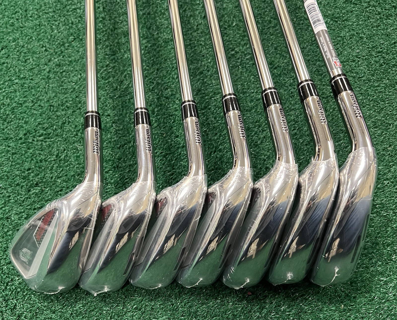 NEW Wilson Staff Dynapower Iron Set LEFT HAND 5-PW+GW KBS MAX Steel Regular Flex