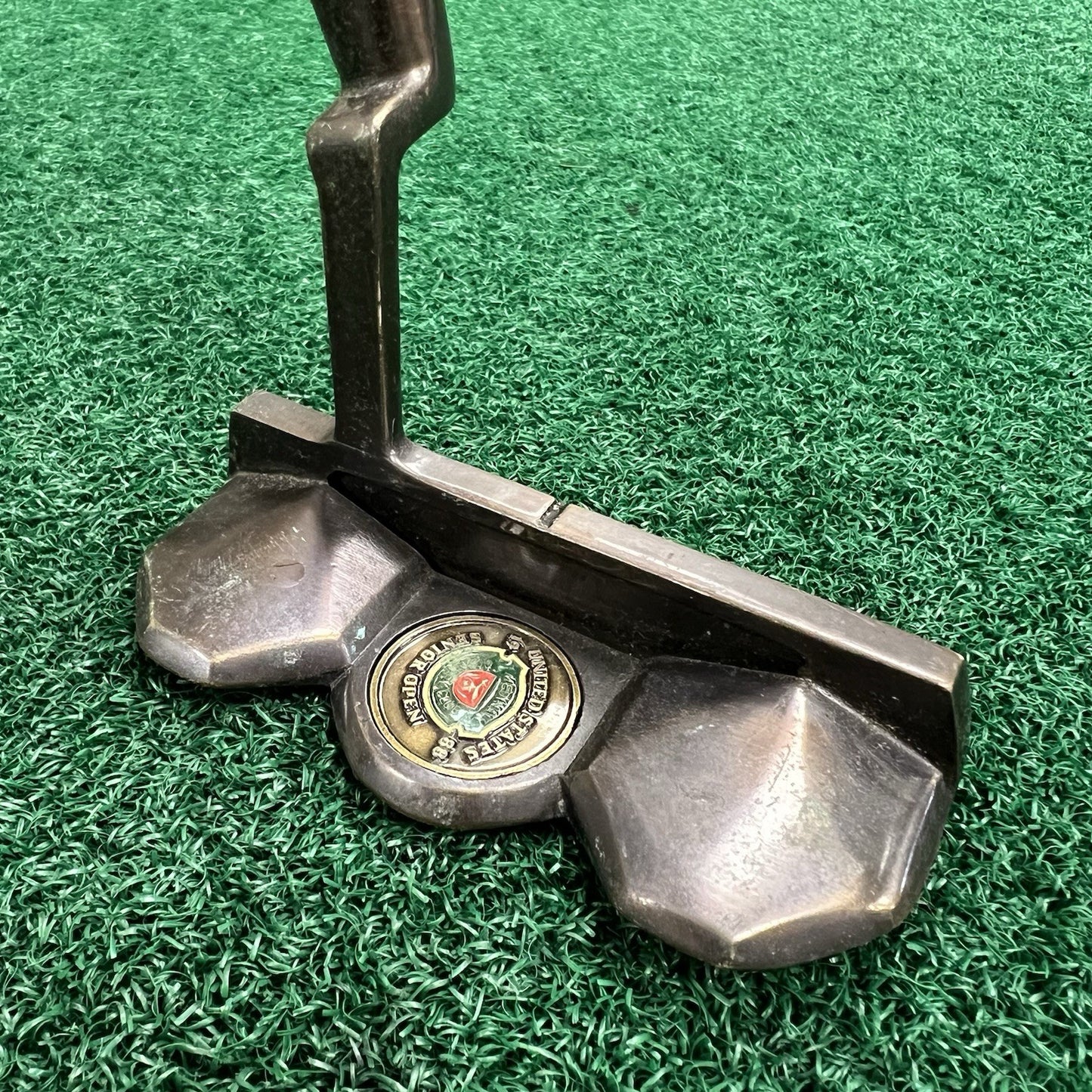 Vintage Golf Design Invader Putter Wood Shaft 1988 Senior Open MRH