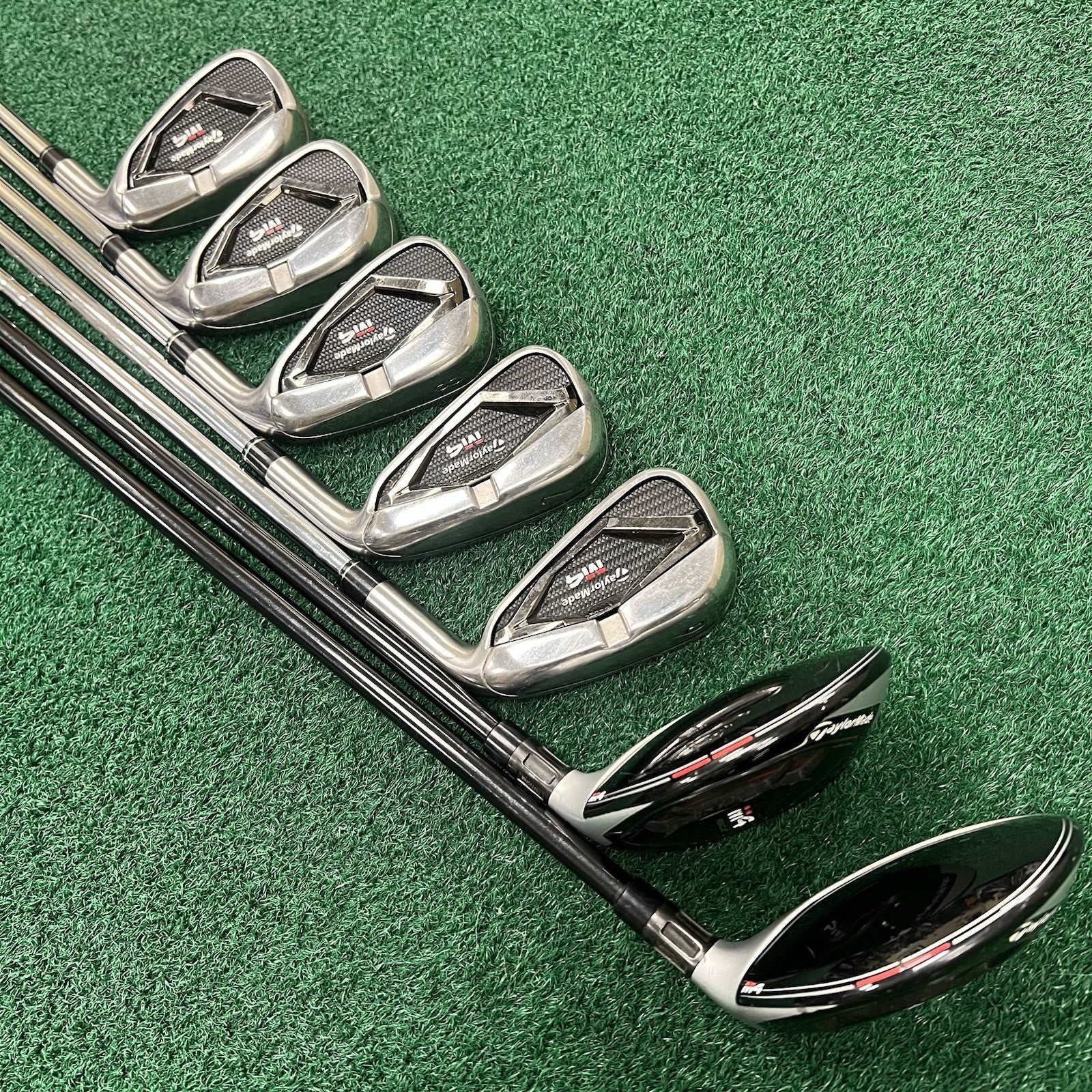 TaylorMade M4 Hybrid/Iron Set 4/5H 6-PW Stiff Flex Steel/Graphite Hybrids MRH