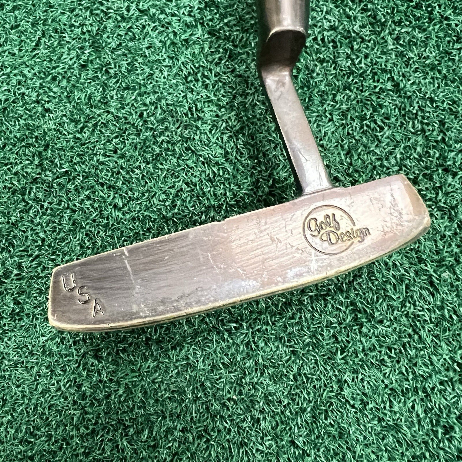 Vintage Golf Design Invader Putter Wood Shaft 1988 Senior Open MRH