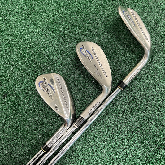 Pure Spin Wedge Set GW-48° SW-56° LW-60° Steel Shaft BRAND NEW GRIPS! Right Hand