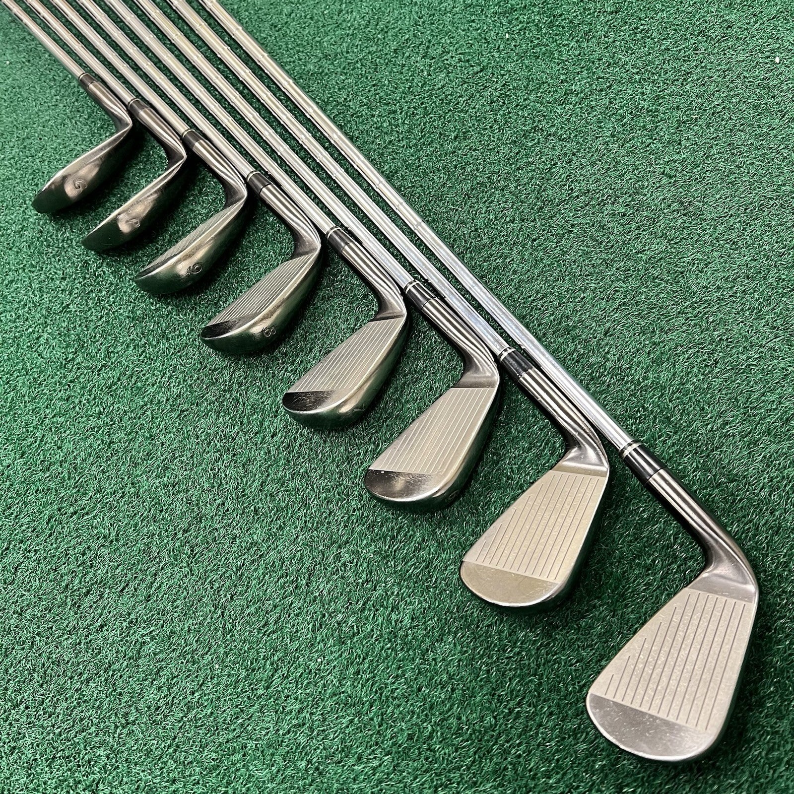 Adams Idea Black CB3 Forged Irons 4-PW+GW KBS Stiff Flex Steel +1/2" Length MRH
