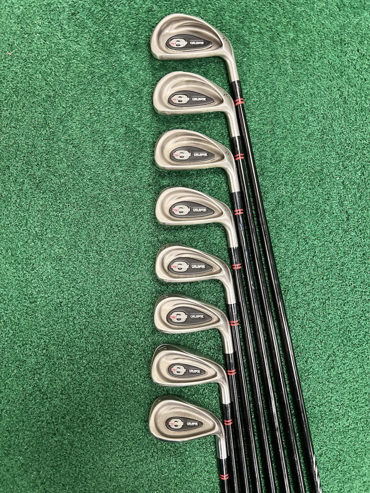 ORLIMAR Hip Steel Iron Set 4-PW+SW Men's Right Hand Regular Flex Graphite Shafts