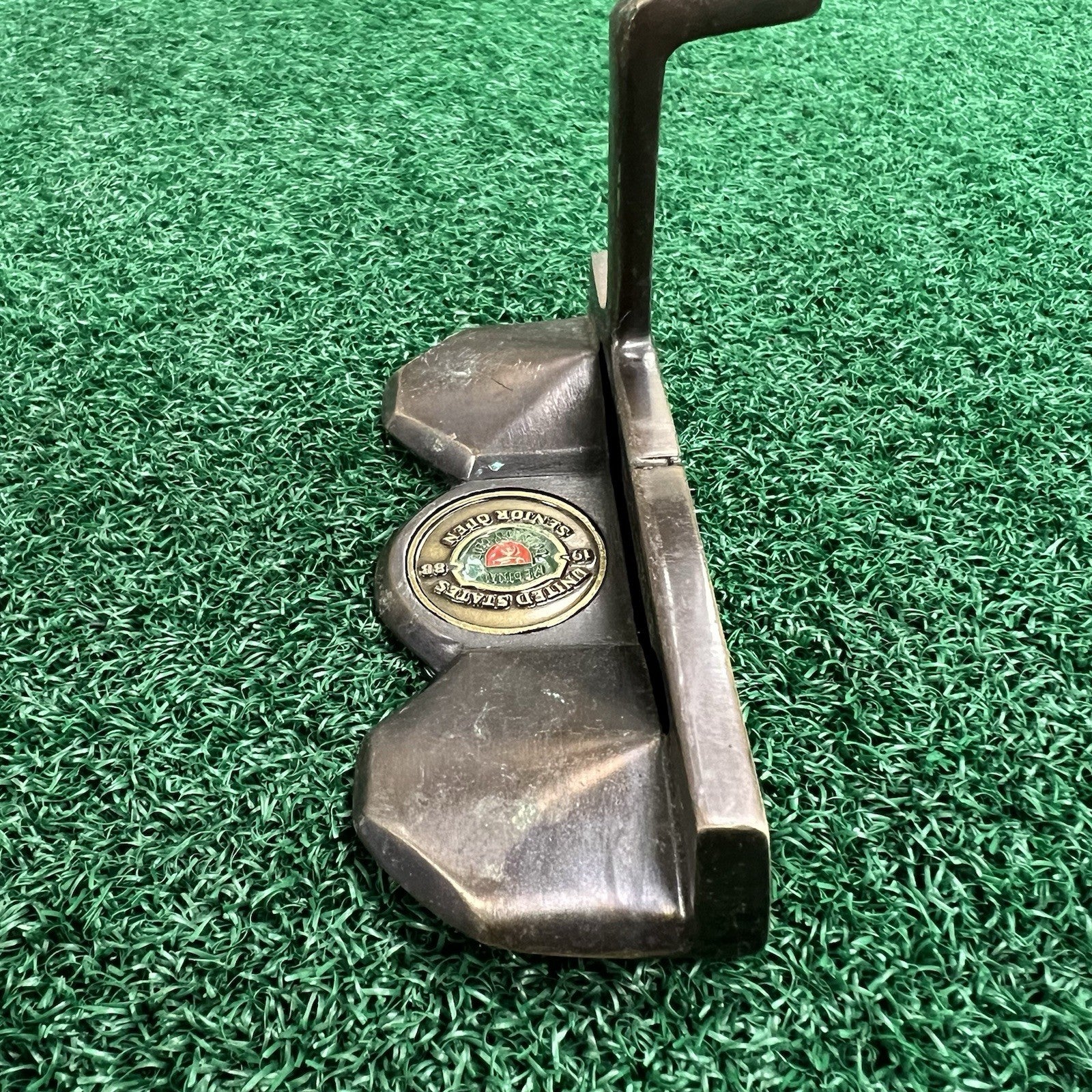 Vintage Golf Design Invader Putter Wood Shaft 1988 Senior Open MRH