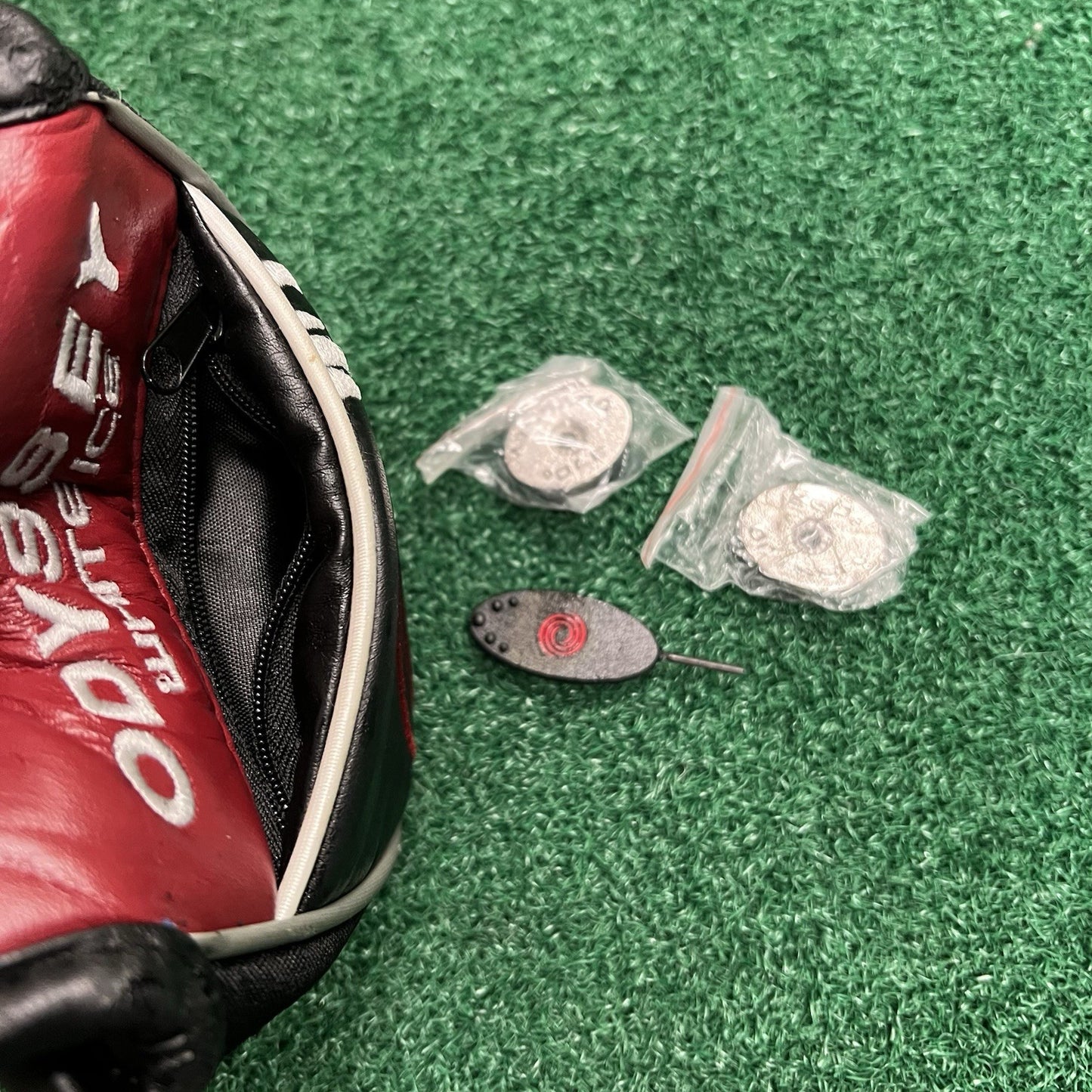 Odyssey White Ice DART Mallet Putter Right Hand 34" w/Head Cover/Weights/Wrench