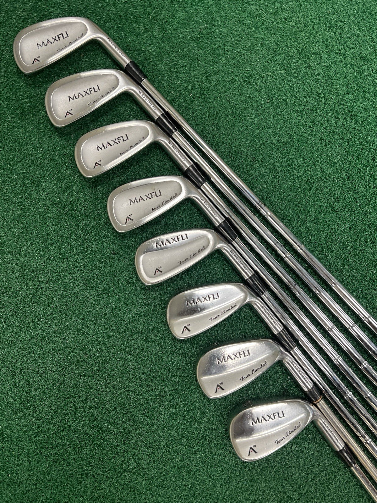 Maxfli A10 Tour Limited Combo 3-PW Iron Set MRH Stiff Flex Steel Shafts CLEAN!