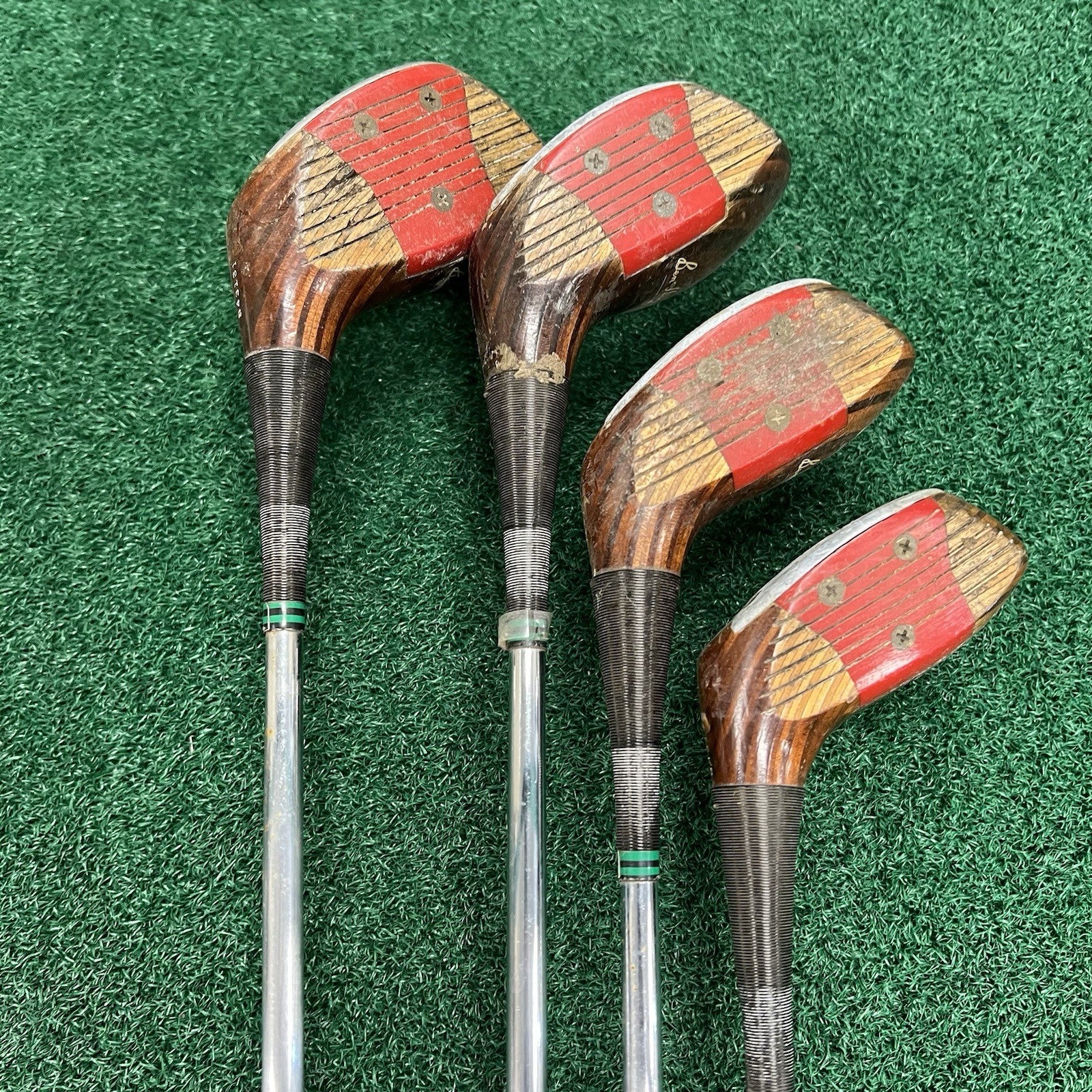 Vintage Ben Hogan Golf Persimmon Wood Set MRH Steel Shafts 1-3-4-5