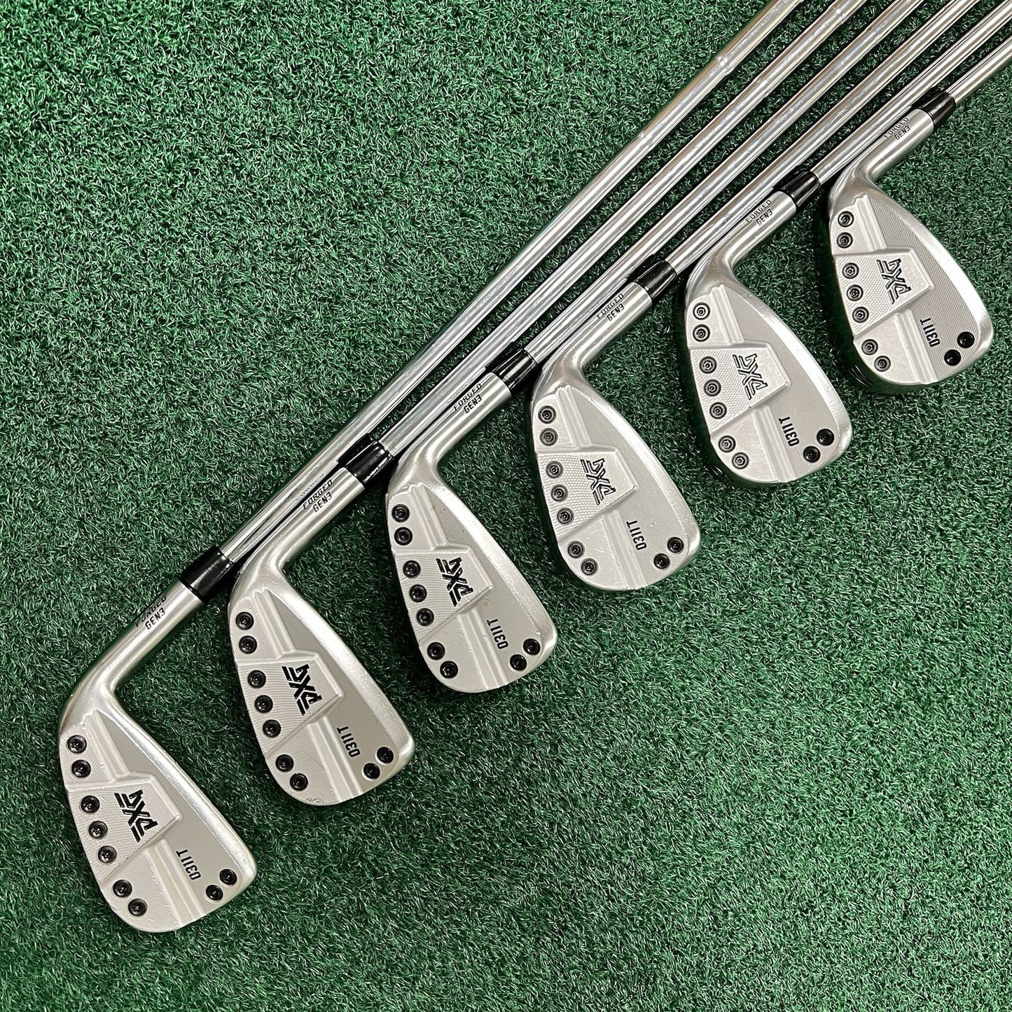 PXG 0311 T Gen 3 Iron Set 5-PW MRH Stiff Flex Elevate Tour Steel Shafts OS Grips