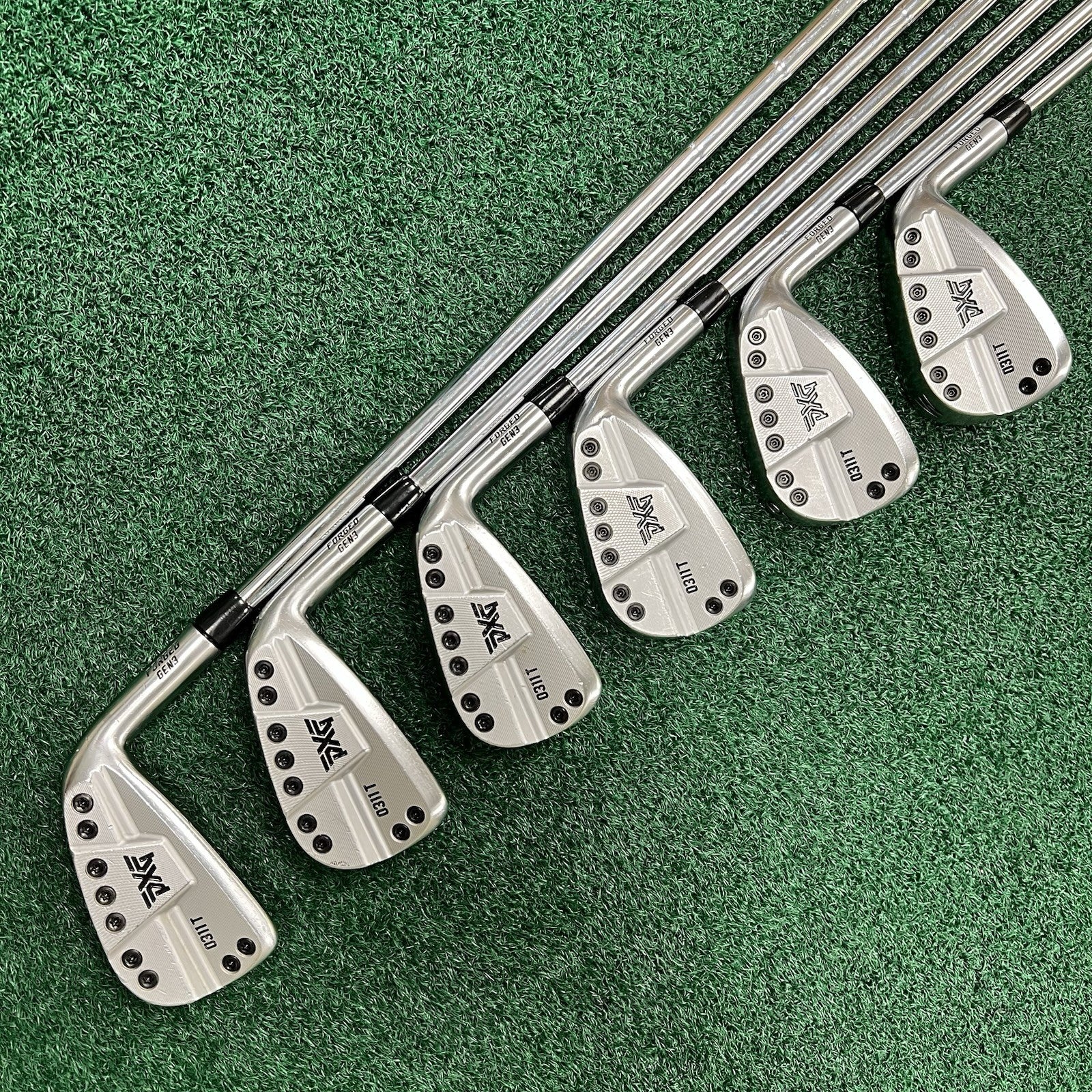PXG 0311 T Gen 3 Iron Set 5-PW MRH Stiff Flex Elevate Tour Steel Shafts OS Grips