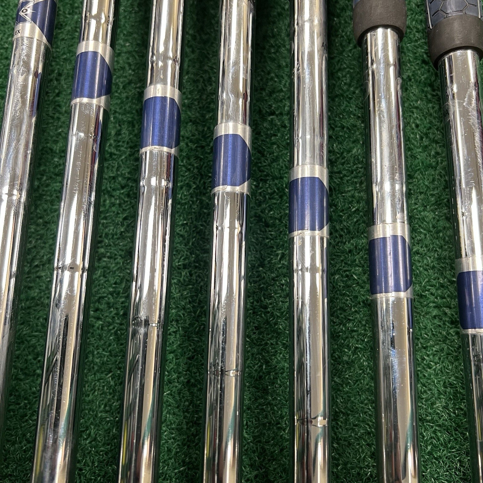 Callaway X-20 Iron Set 4-PW+SW Right Hand Uniflex Steel Shafts WINN MID Grips