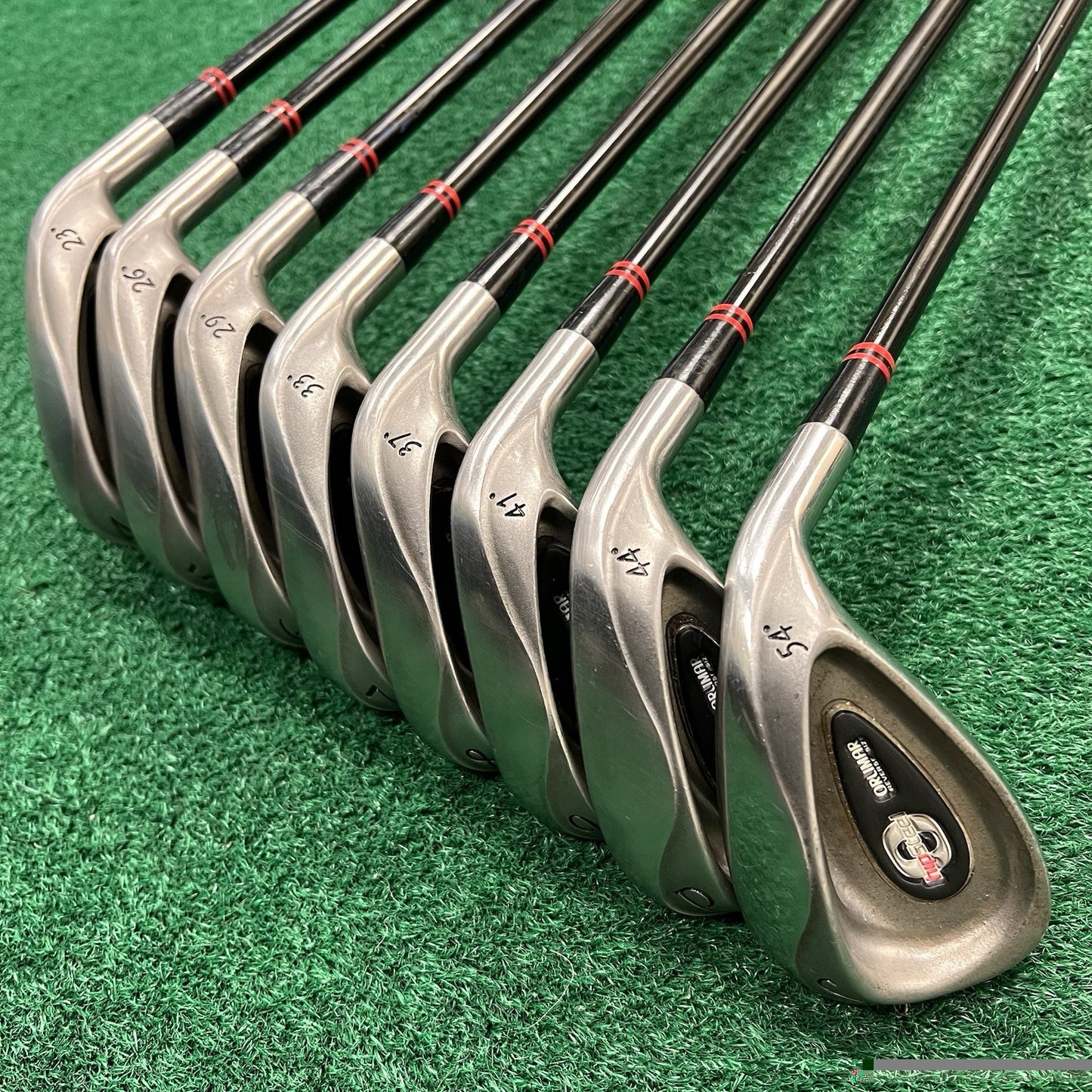 ORLIMAR Hip Steel Iron Set 4-PW+SW Men's Right Hand Regular Flex Graphite Shafts
