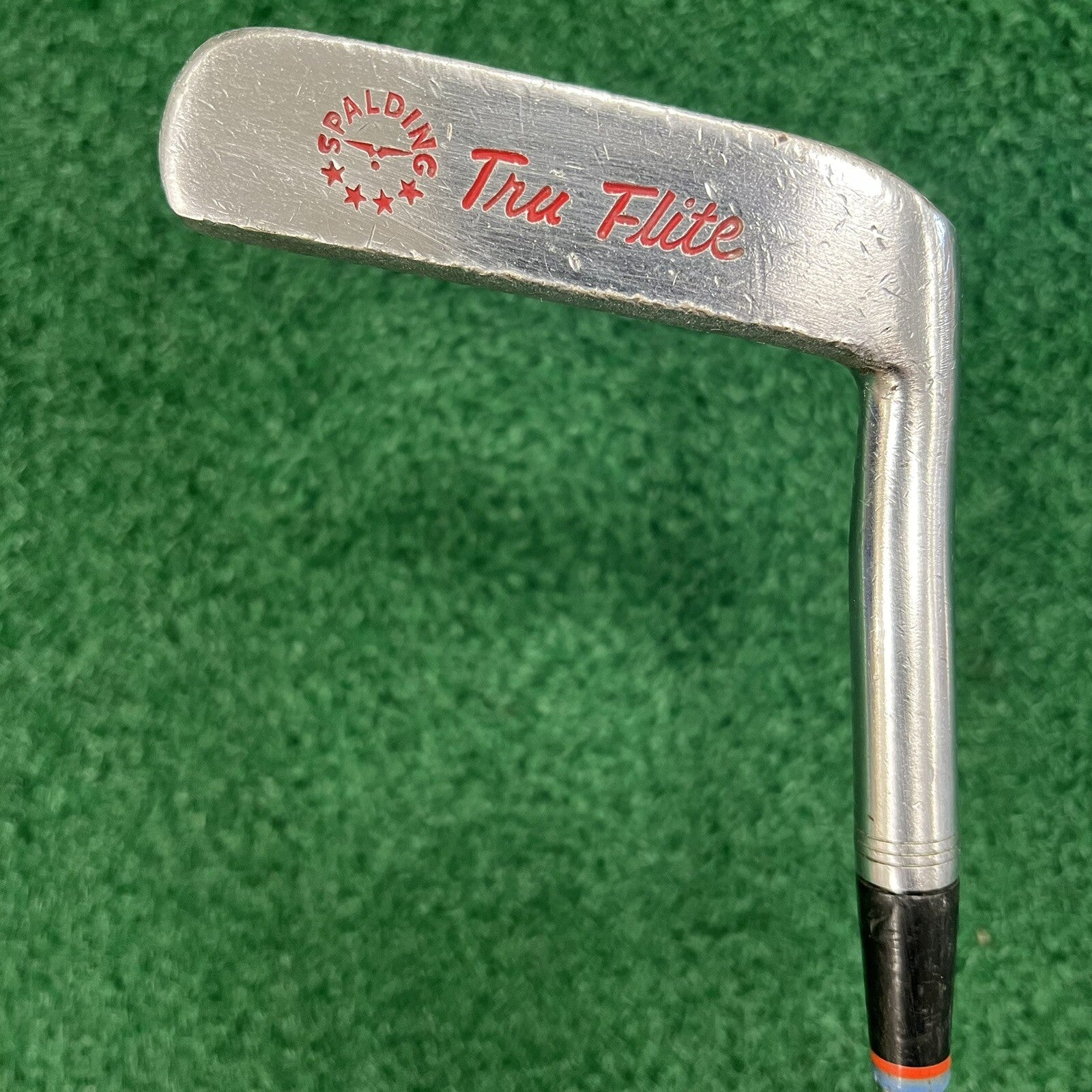 Spalding Tru Flite Putter 35" RH Original Leather Grip Vintage Collectable Art