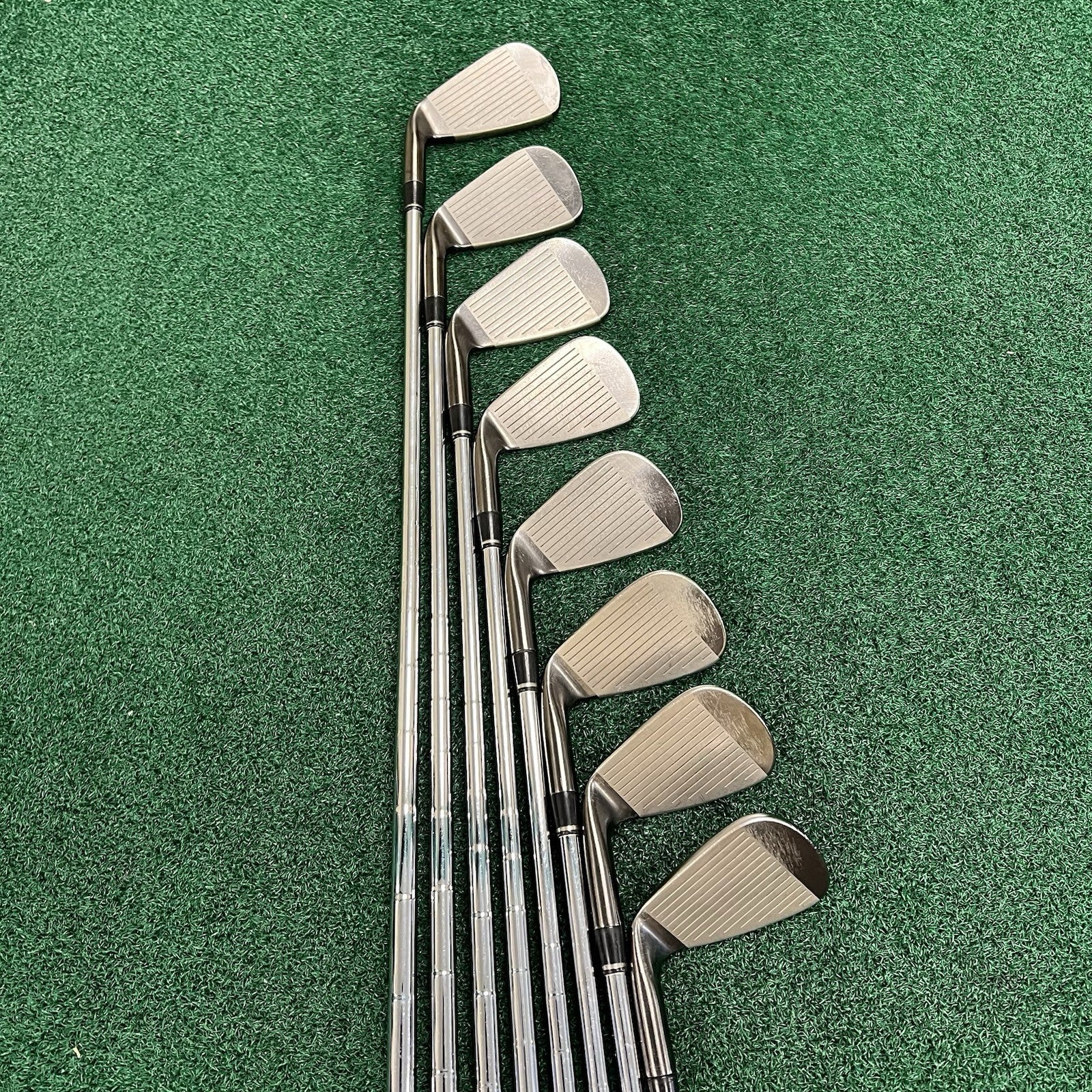 Adams Idea Black CB3 Forged Irons 4-PW+GW KBS Stiff Flex Steel +1/2" Length MRH