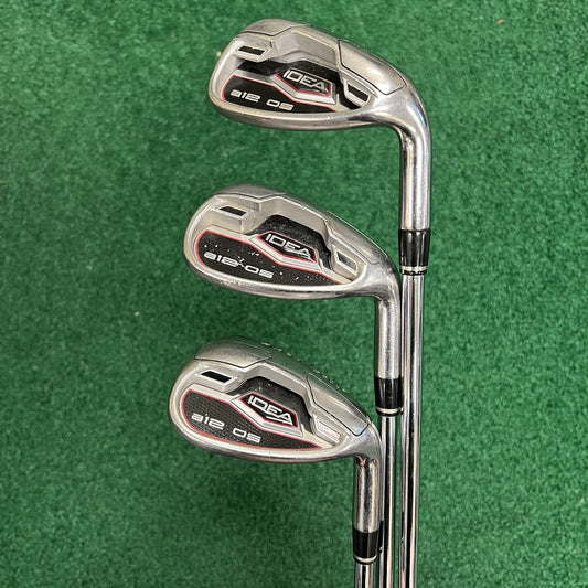 Adams Idea A12 OS Wedge Set GW-SW-LW Men's Right Hand Set of 3 Steel Shafts