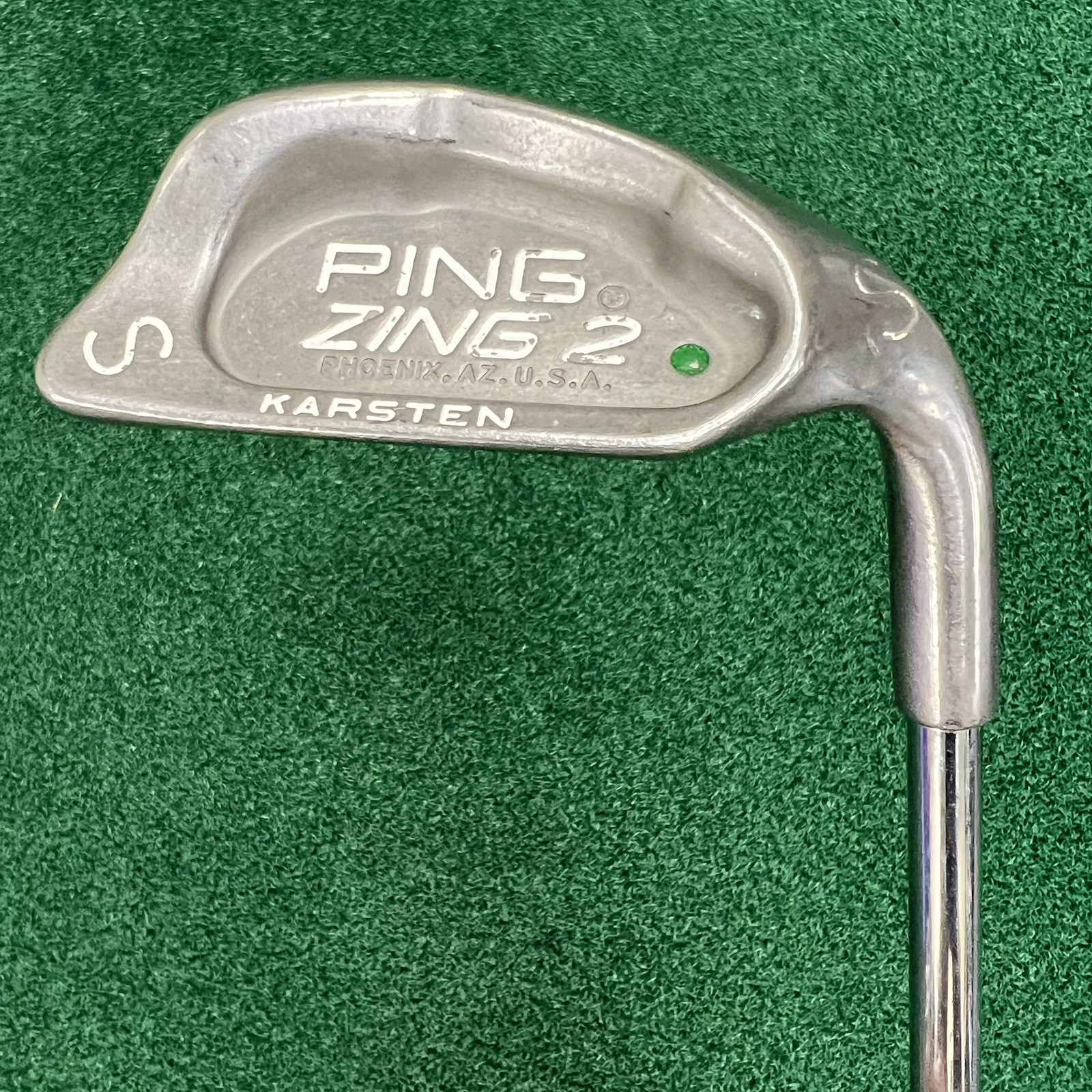 PING Zing 2 Green Dot Sand Wedge +1/2" Length JZ Stiff Flex Steel Shaft MRH