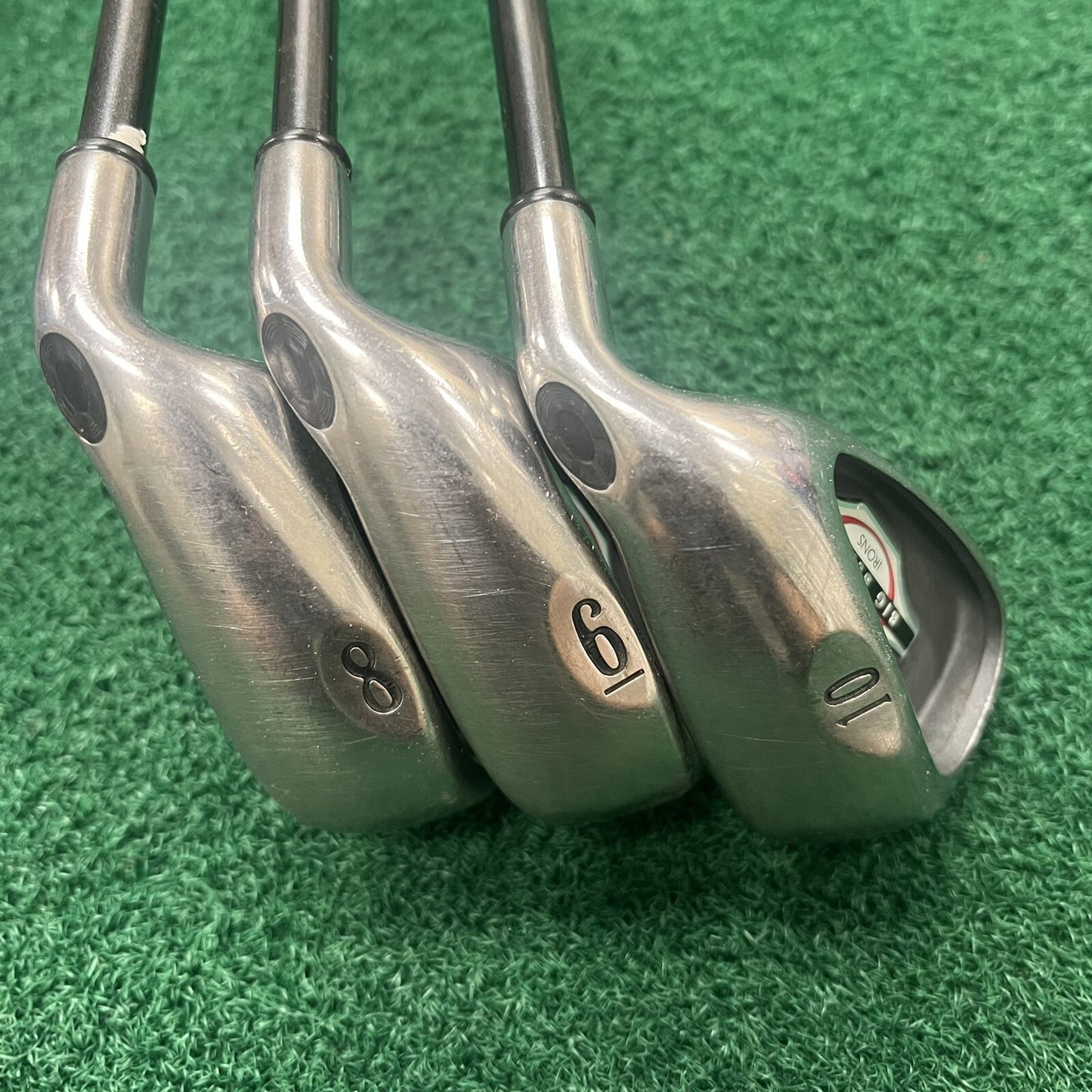 2002 Callaway Big Bertha 6-8-10 Irons Firm Flex Graphite Shafts Men's Right Hand