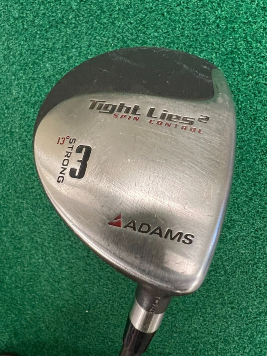 Adams Tight Lies Golf Club 2 Spin Control 3W RH 13 Degrees Graphite Shaft 43"
