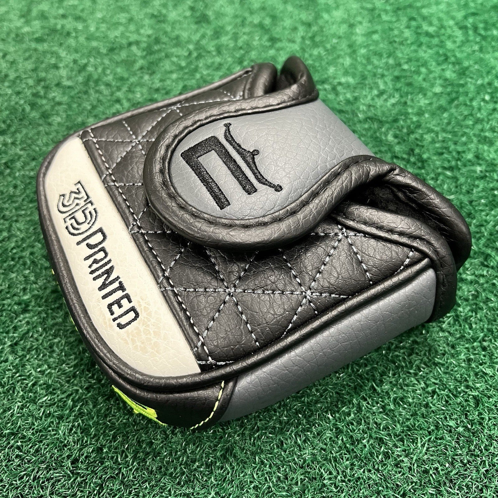 Cobra Golf King Cobra 3D Printed Mallet Putter Black/White/Lime Headcover