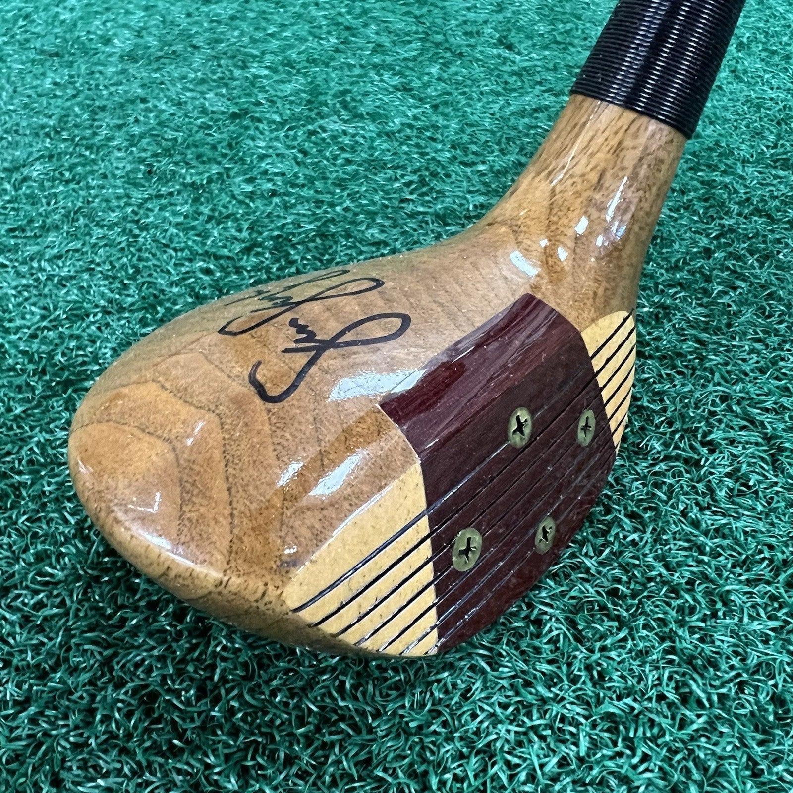 Antique Vintage Persimmon JIM FURYK AUTOGRAPH Olympia Fields US OPEN MRH Club
