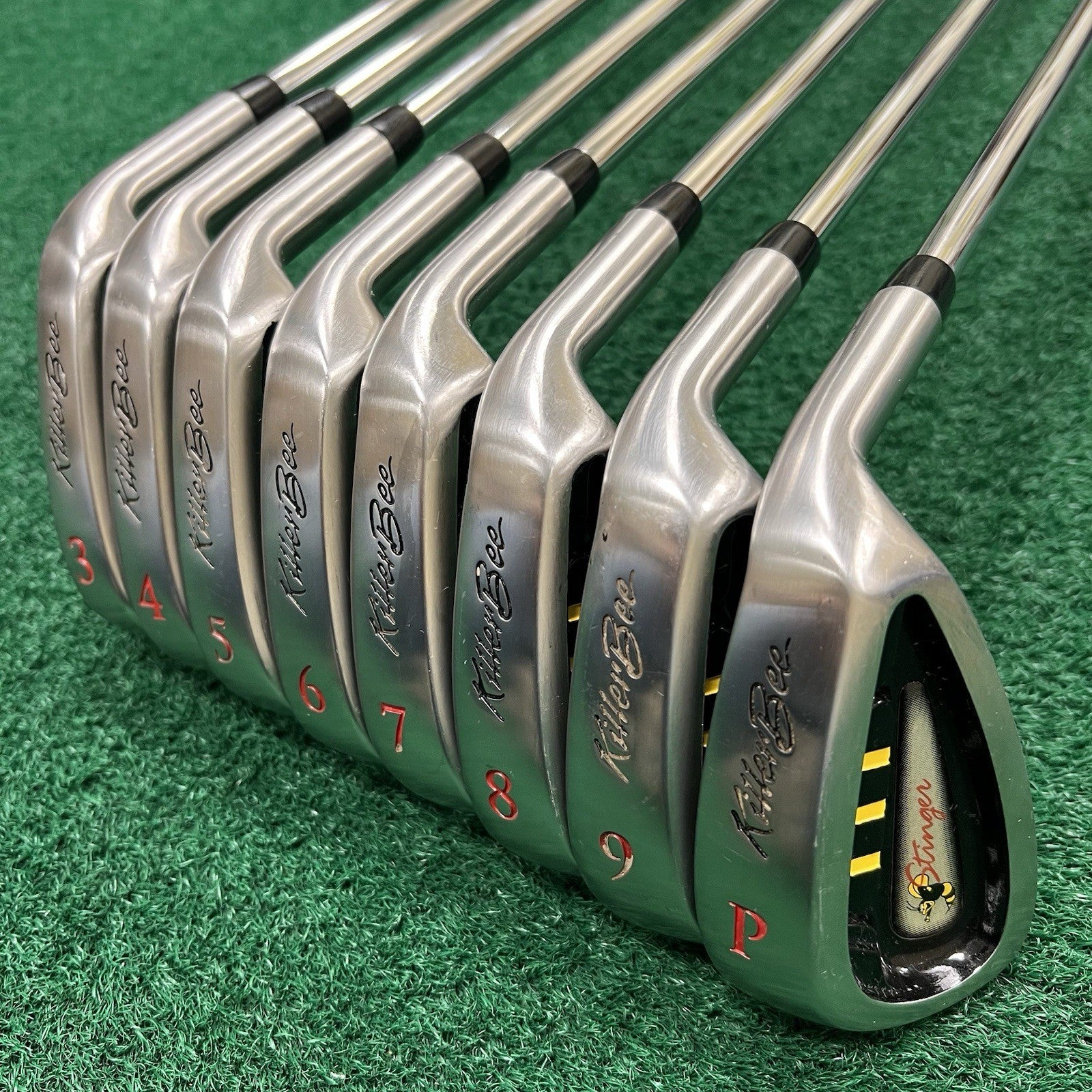 Killer Bee Stinger Iron Set 3-PW Right Hand Regular Flex Steel Shafts ORIGINAL!