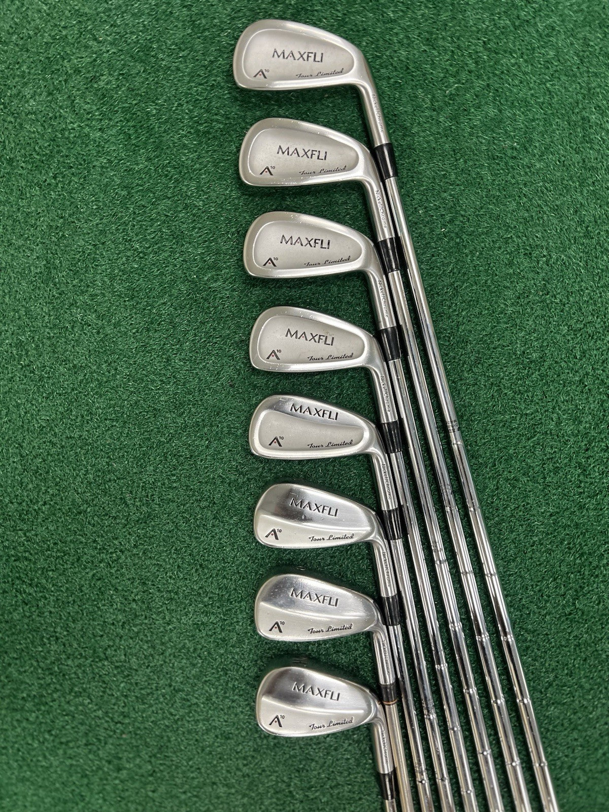 Maxfli A10 Tour Limited Combo 3-PW Iron Set MRH Stiff Flex Steel Shafts CLEAN!