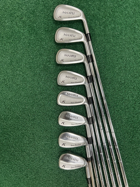 Maxfli A10 Tour Limited Combo 3-PW Iron Set MRH Stiff Flex Steel Shafts CLEAN!