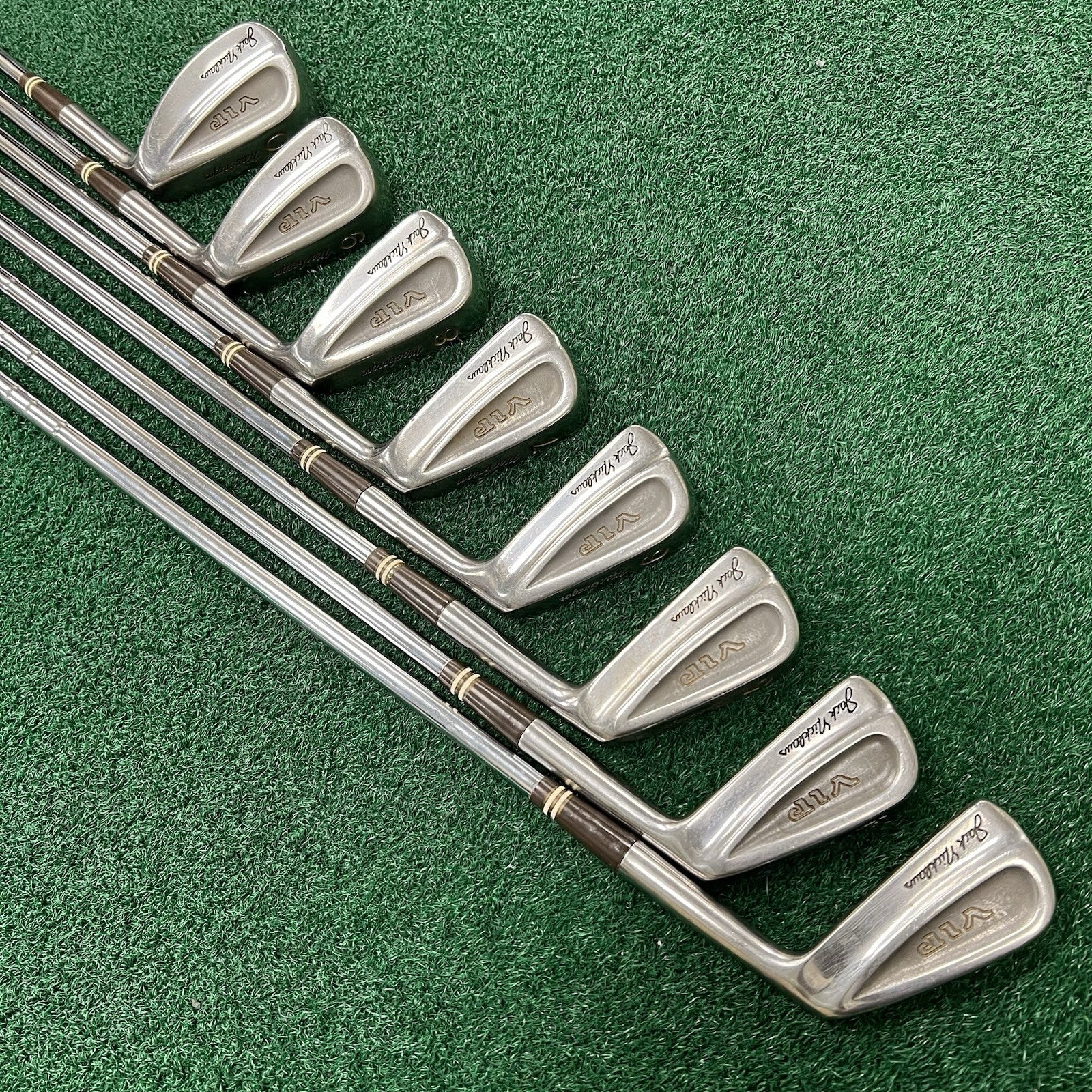 Rare Vintage MacGregor VIP Jack Nicklaus 3-PW MRH Medium Flex Steel Shafts