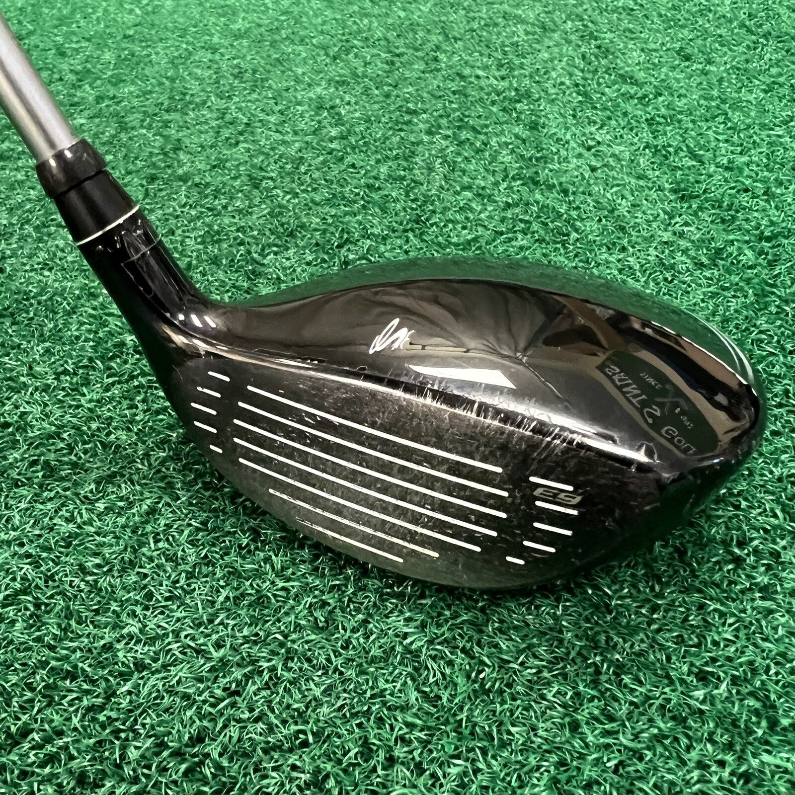 Left Handed Cobra Bio Cell Black Fairway 3-4 Wood Stiff Flex Graphite Shaft