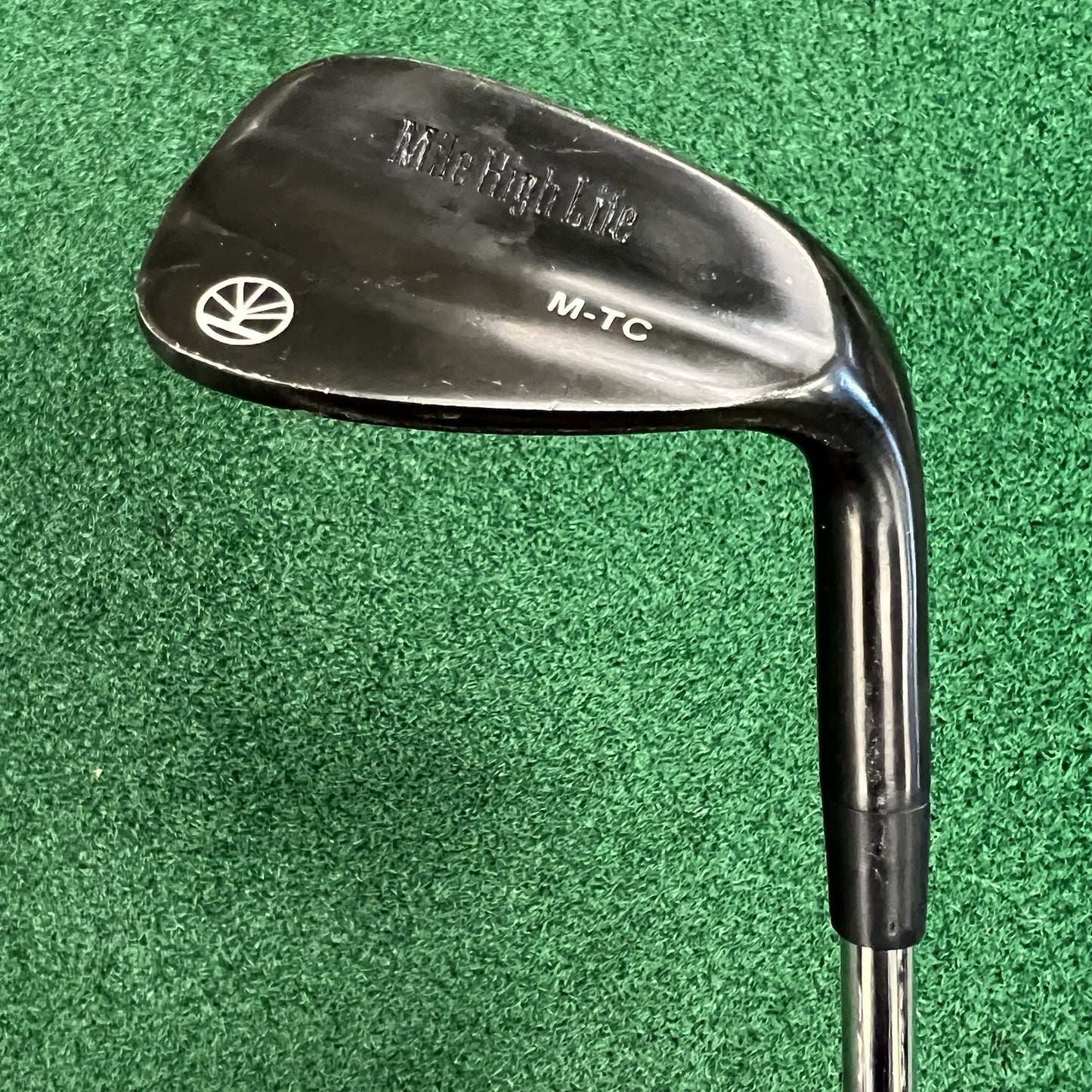 Mile High Life Blacked Out Gunmetal Gap Wedge GW 52° 10°F MRH Steel Shaft