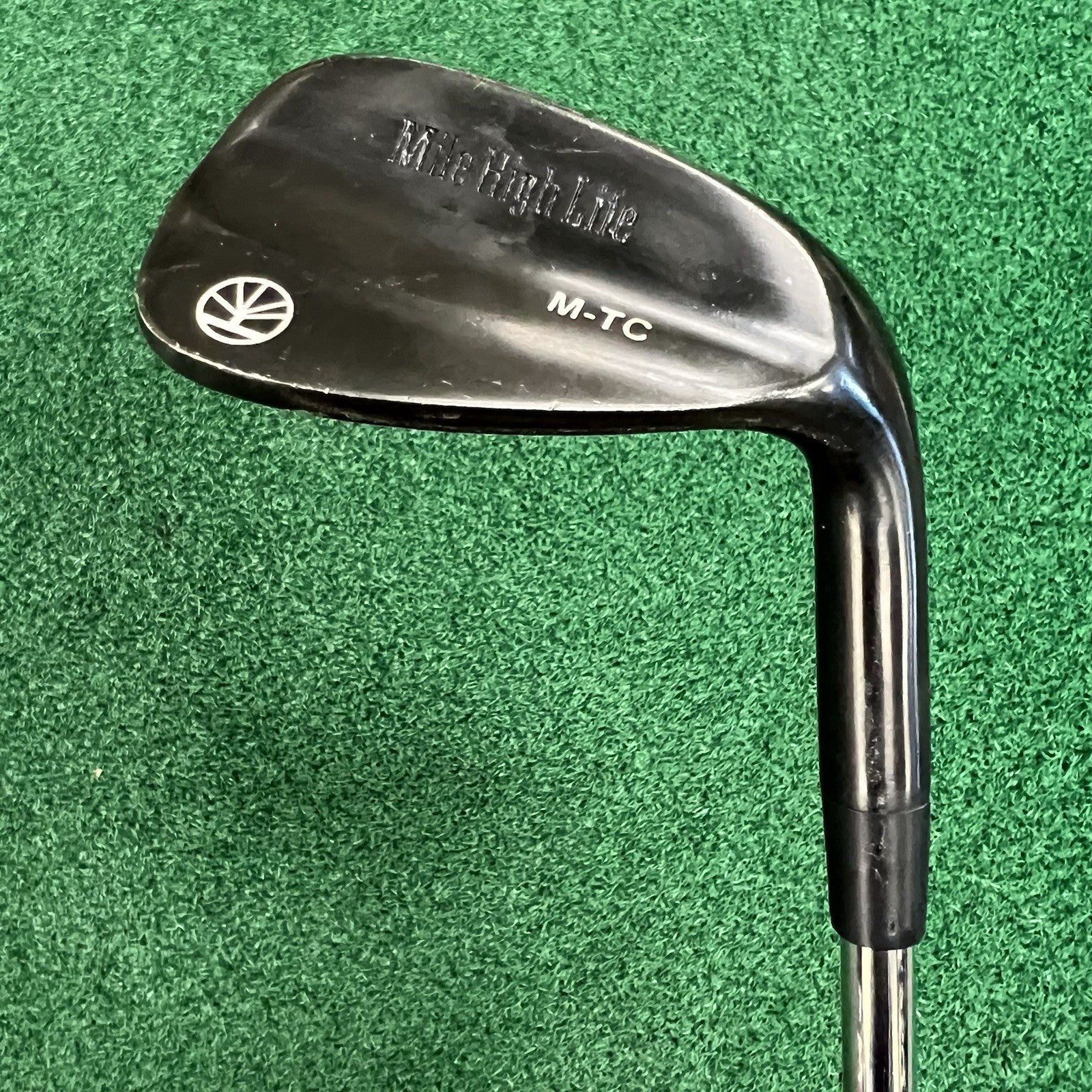 Mile High Life Blacked Out Gunmetal Gap Wedge GW 52° 10°F MRH Steel Shaft