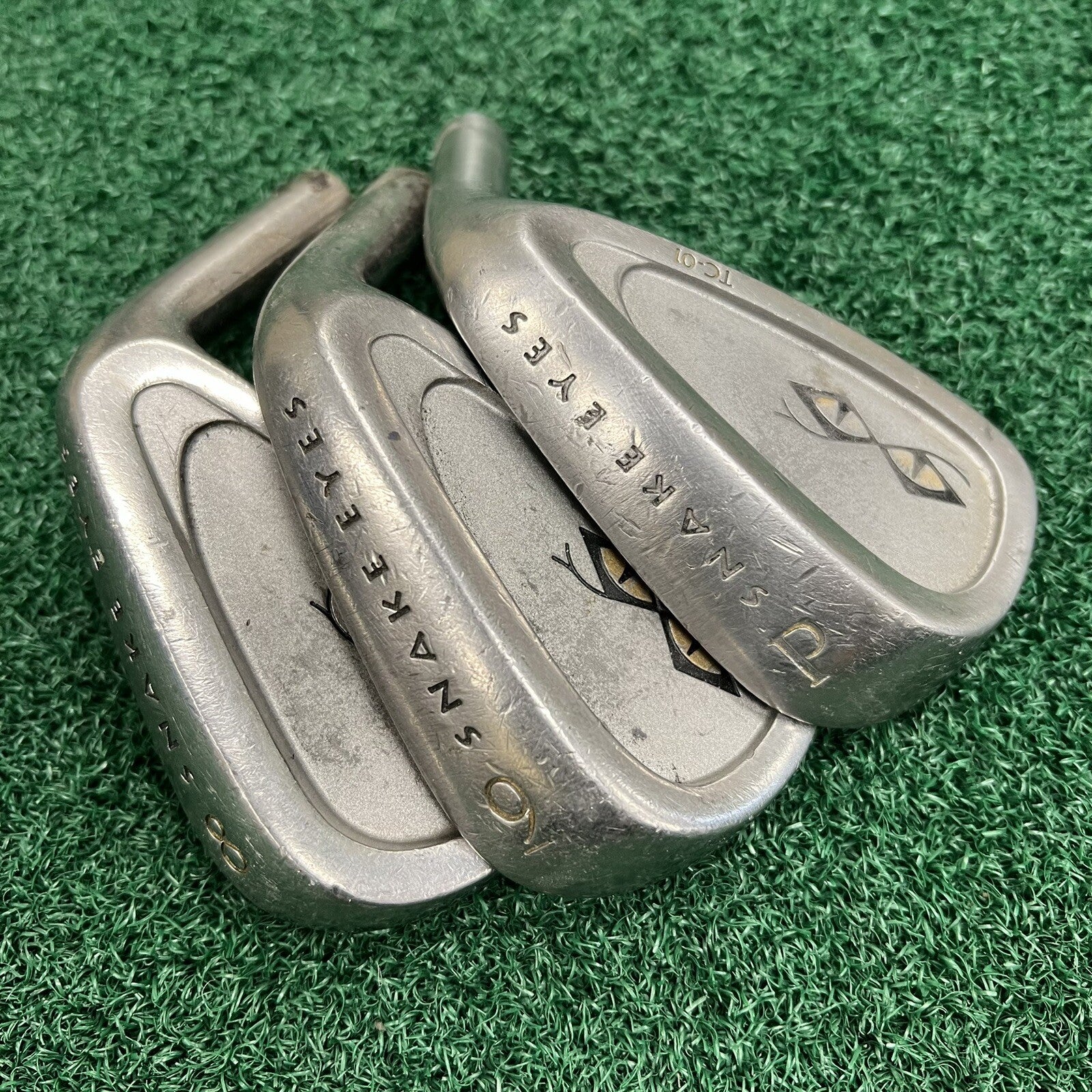Snake Eyes Golf TC-01 Individual Iron Heads 8-9-PW Heads ONLY Stainless Steel CB