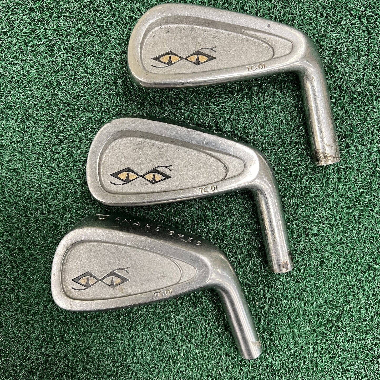 Snake Eyes Golf TC-01 Individual Iron Heads 8-9-PW Heads ONLY Stainless Steel CB