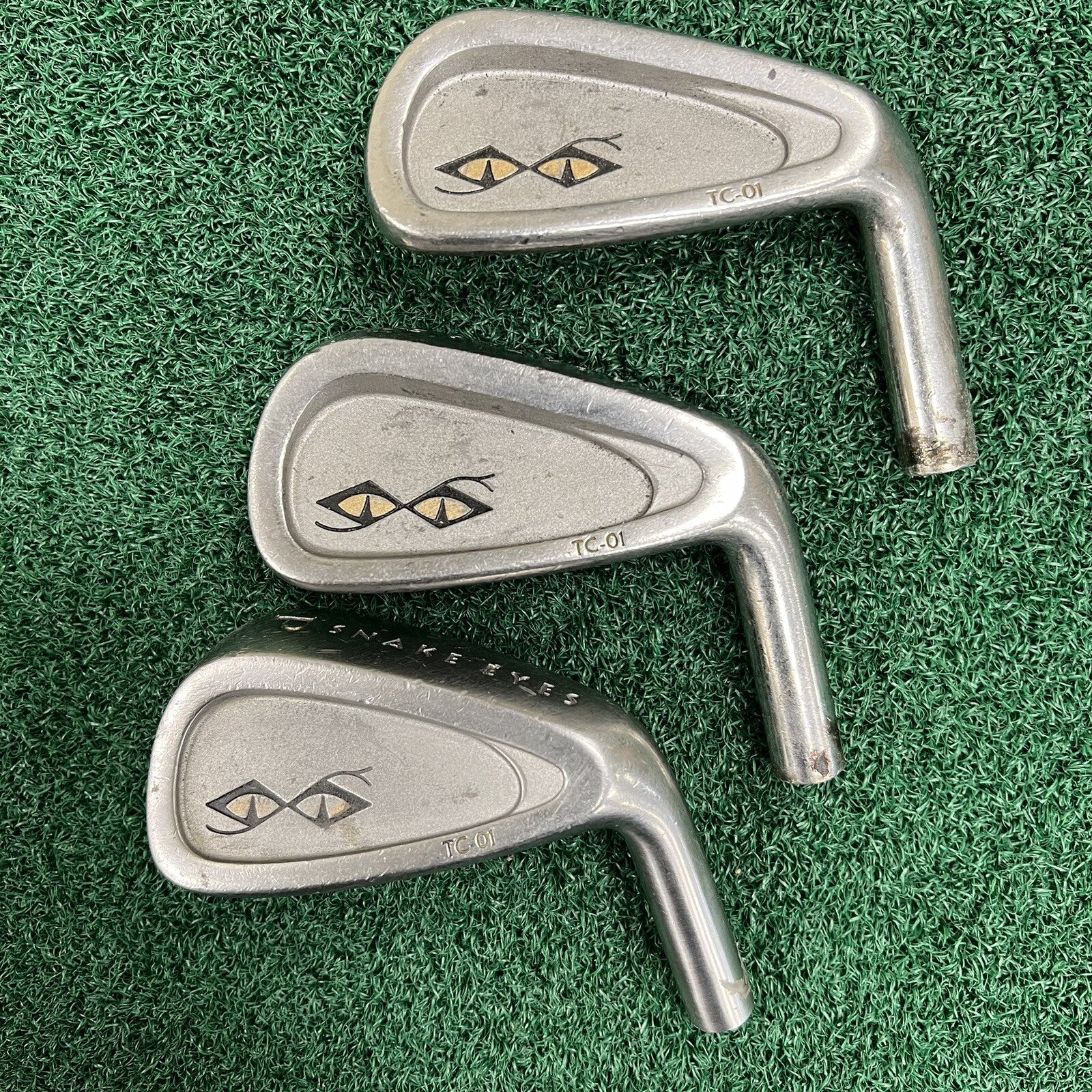 Snake Eyes Golf TC-01 Individual Iron Heads 8-9-PW Heads ONLY Stainless Steel CB