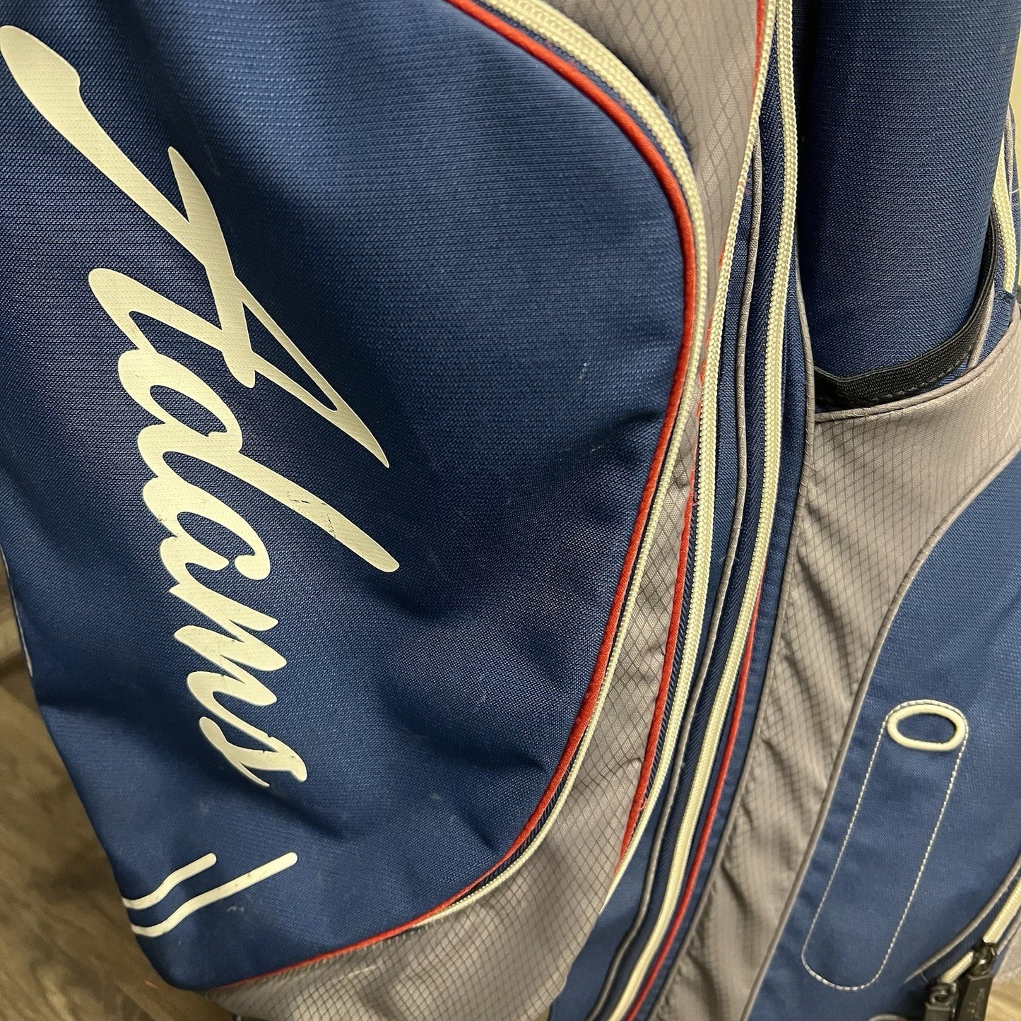 Adams CT1414 Lightweight Golf Cart Bag Blue/Grey 14-Way Top Putter Tube