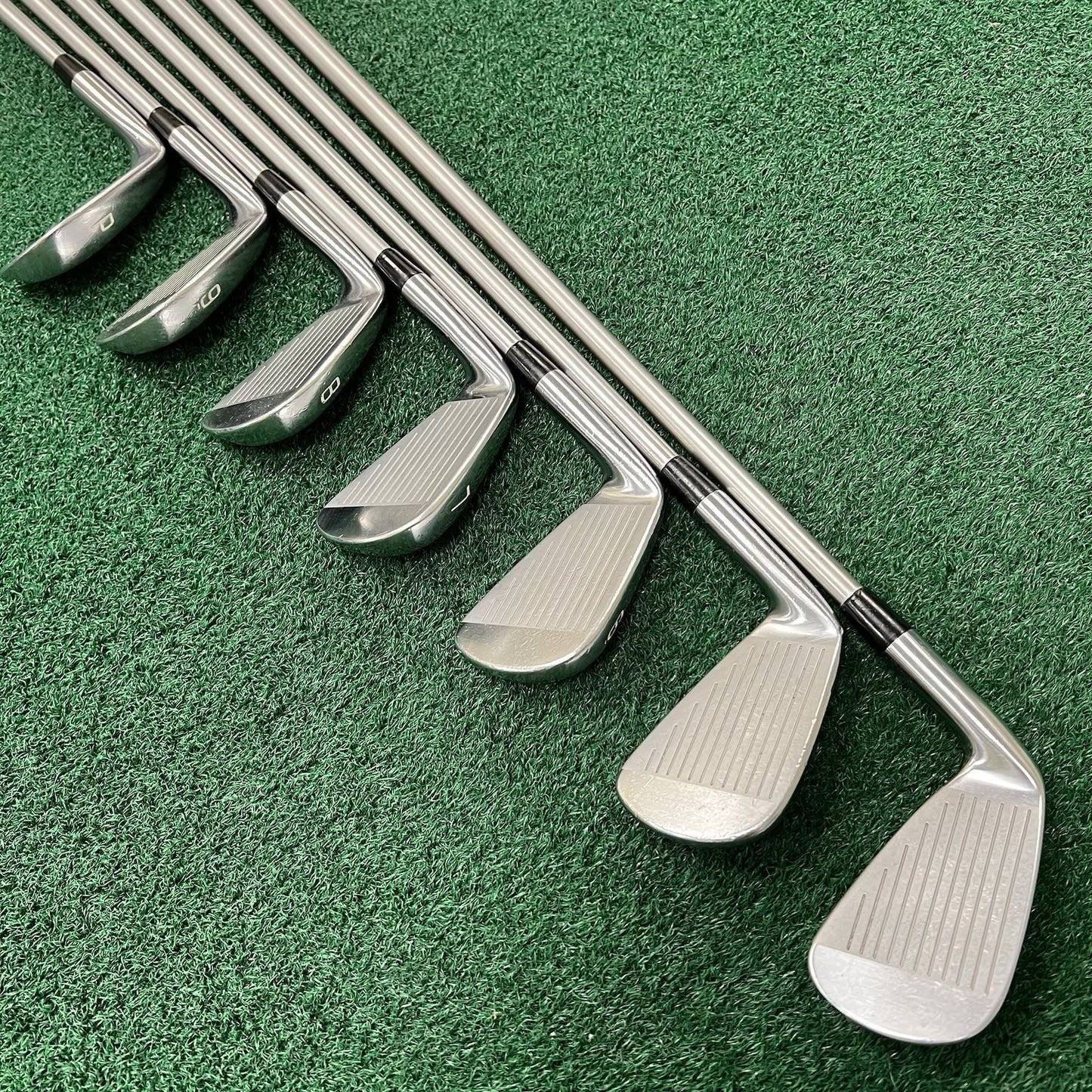 Mizuno MP18 COMBO Iron Set MRH 4-PW X-Stiff KBS C-Taper 130 X Steel Shafts +3/4"