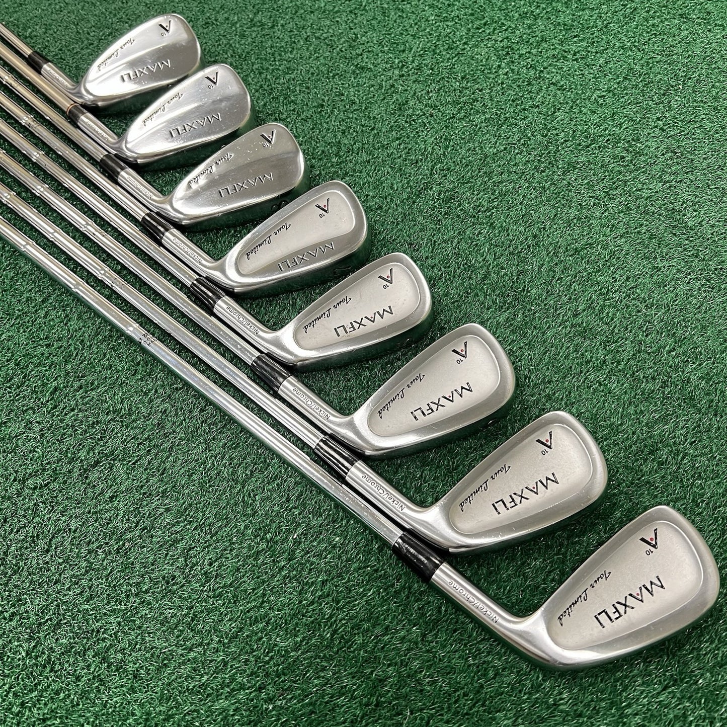 Maxfli A10 Tour Limited Combo 3-PW Iron Set MRH Stiff Flex Steel Shafts CLEAN!