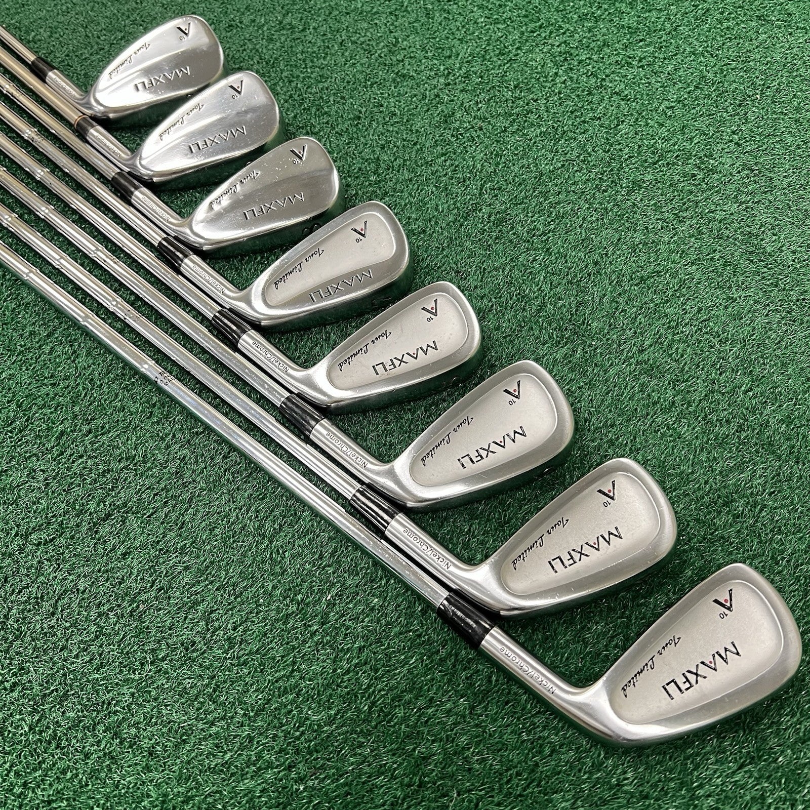 Maxfli A10 Tour Limited Combo 3-PW Iron Set MRH Stiff Flex Steel Shafts CLEAN!