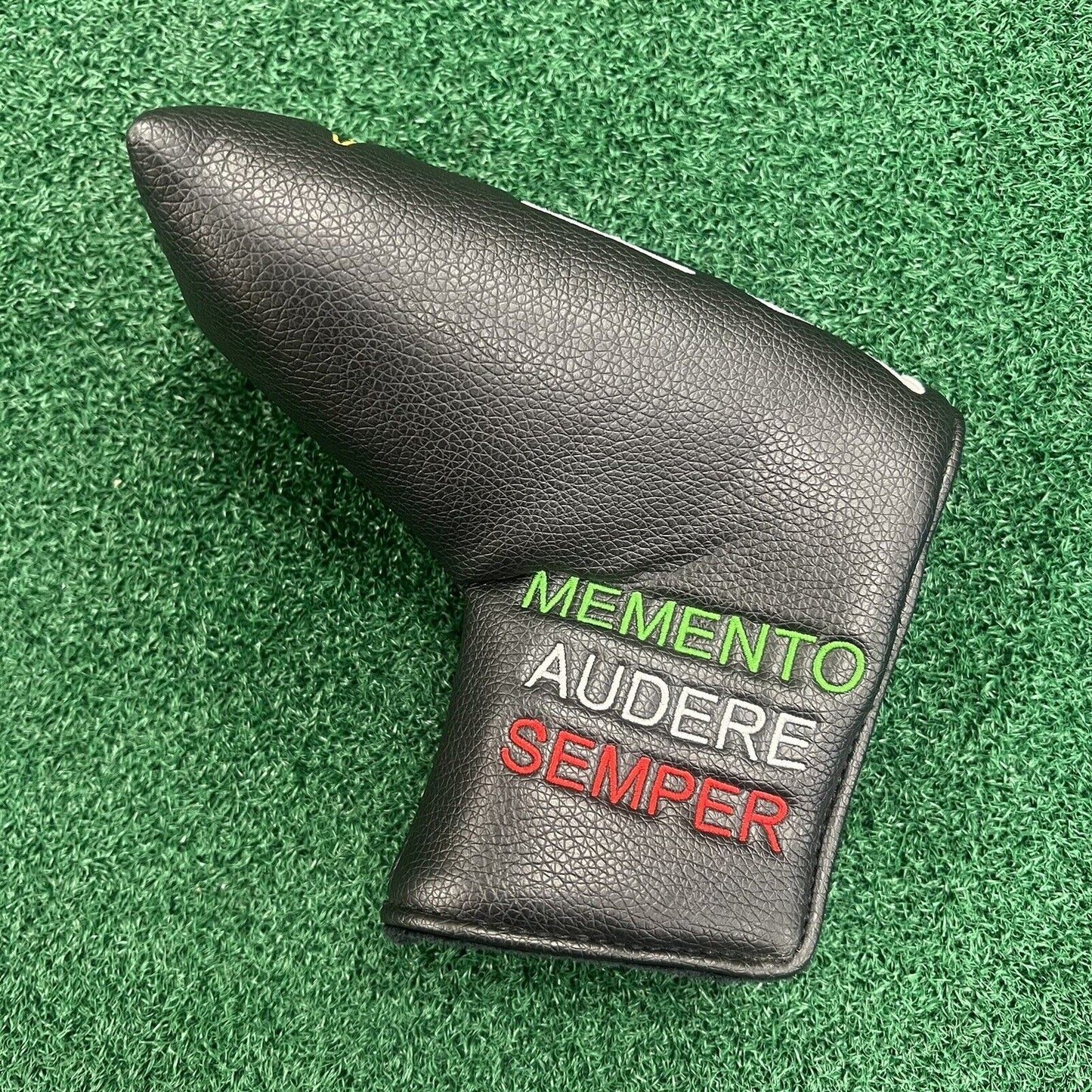 MATI Blade Putter Head Cover Memento Audere Semper Black Color