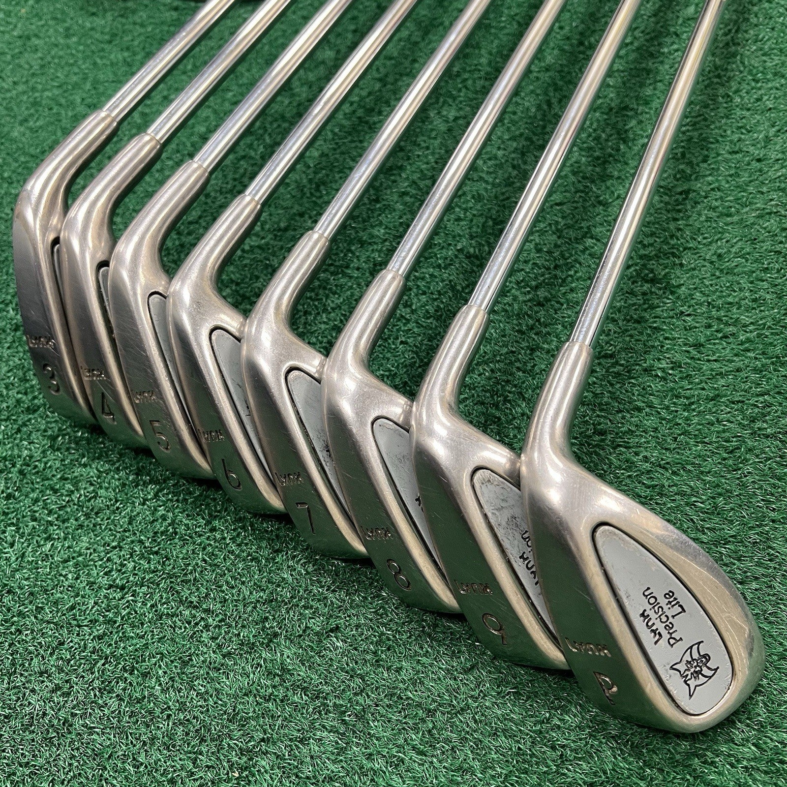 LYNX Precision Lite Iron Set 3-PW Regular Flex Steel Shafts Right Hand CLEAN!