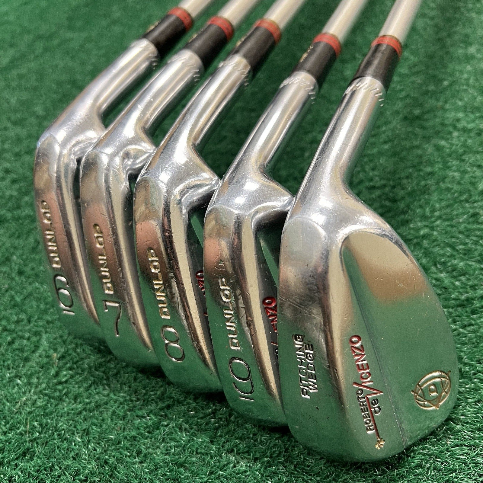 Roberto Di Vicenzo's Dunlop Demo Salesman Iron Set Right Hand 6-PW Aluminum Reg.