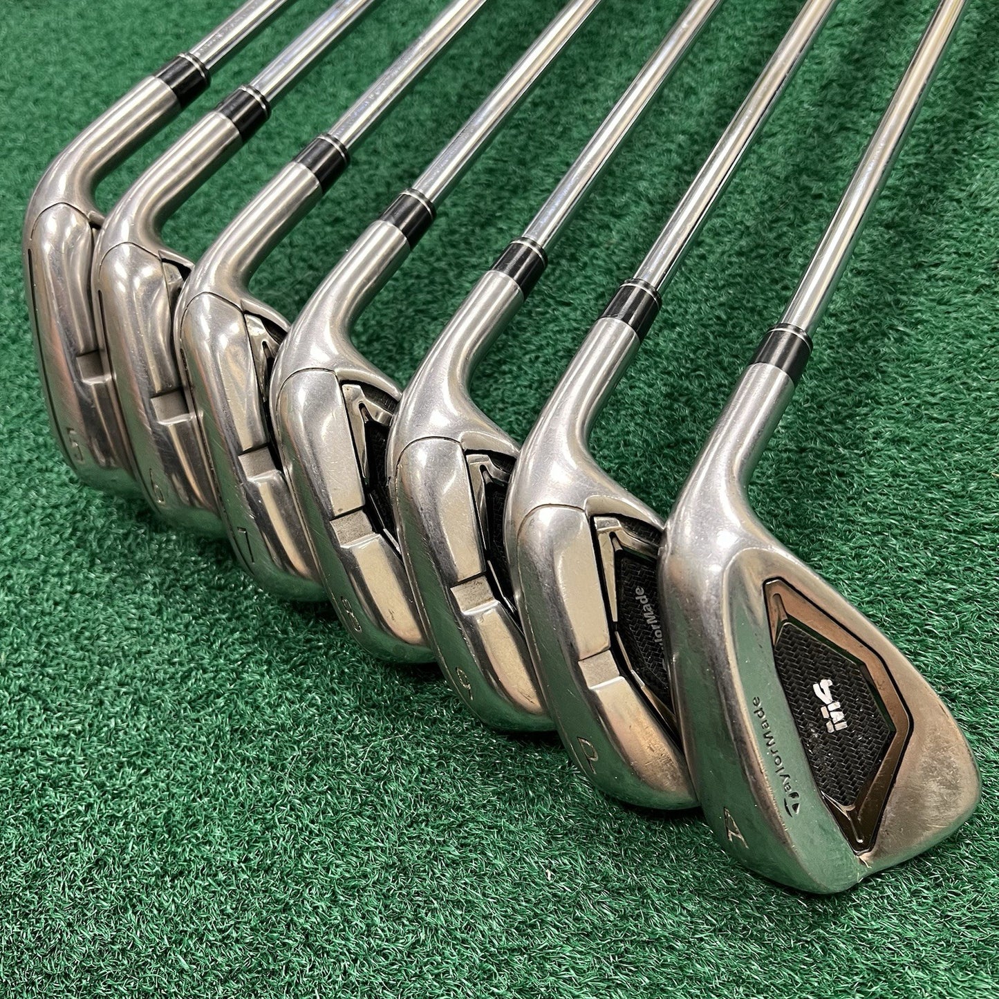 Taylormade M4 Iron Set 5-PW+AW Men's Right Hand Regular Flex KBS Steel Shafts