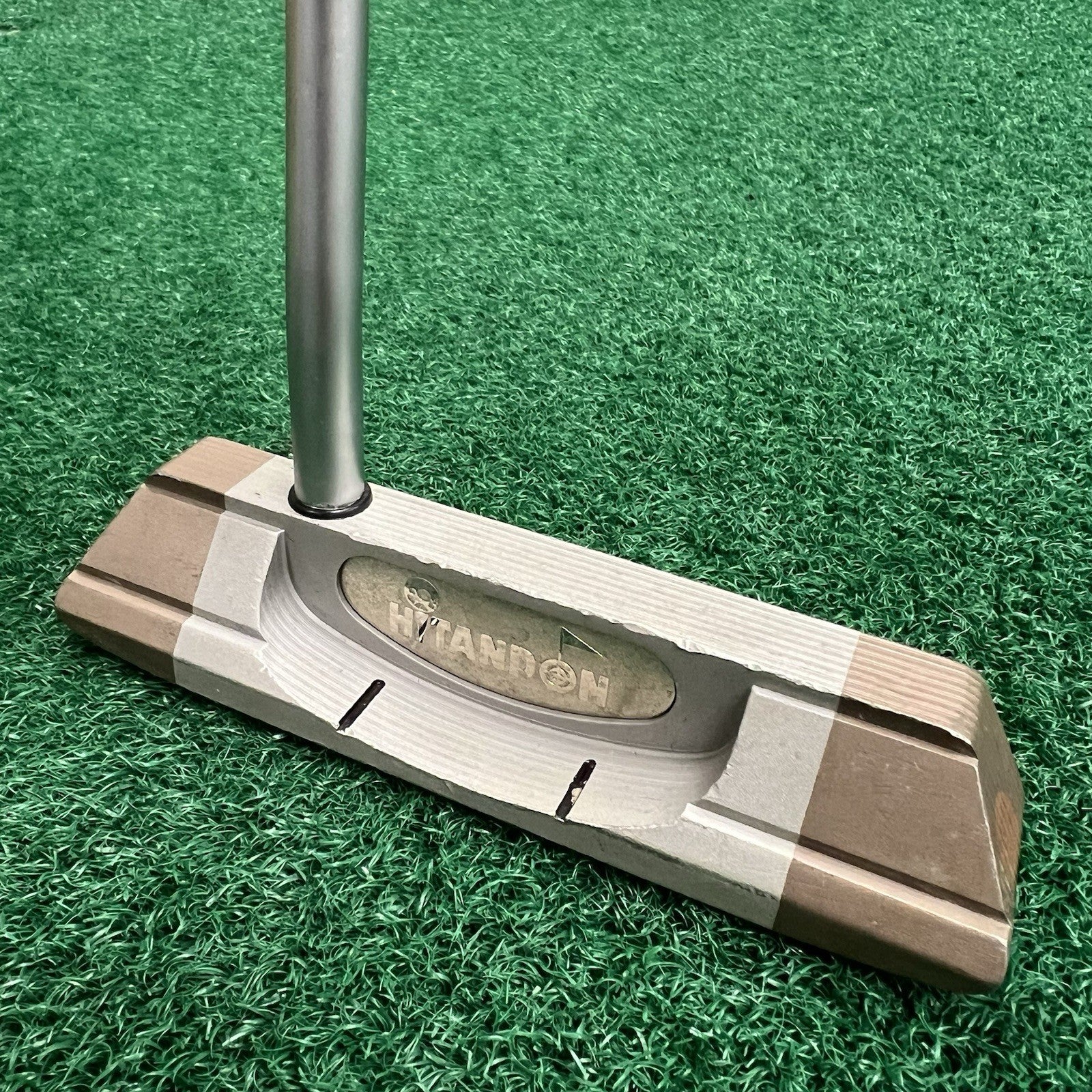 Tungsten Copper Golf Club Putter HiTandon Putt-In R/ Hand Golf Pride Grip 35" HC